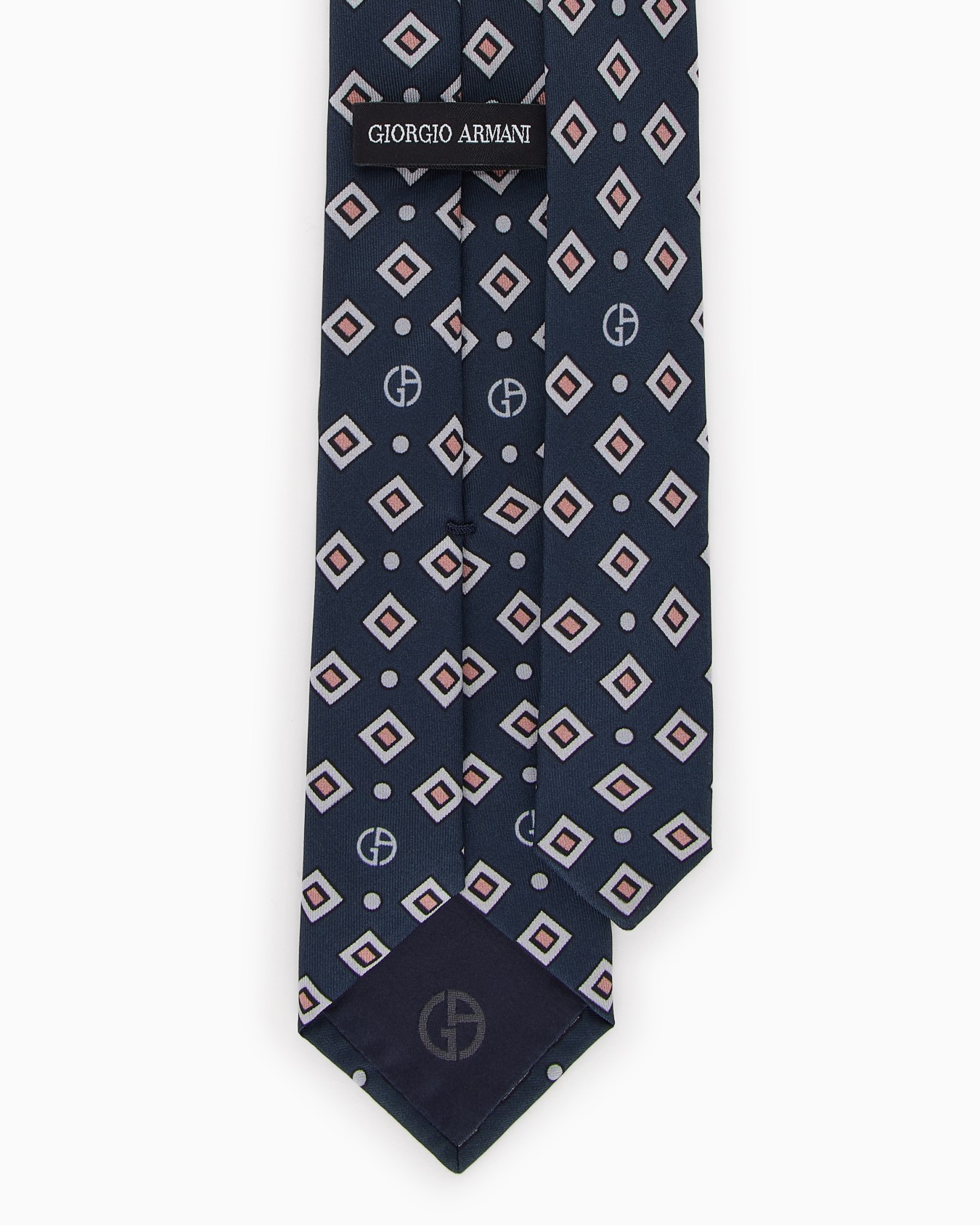 Printed silk tie Slide 1