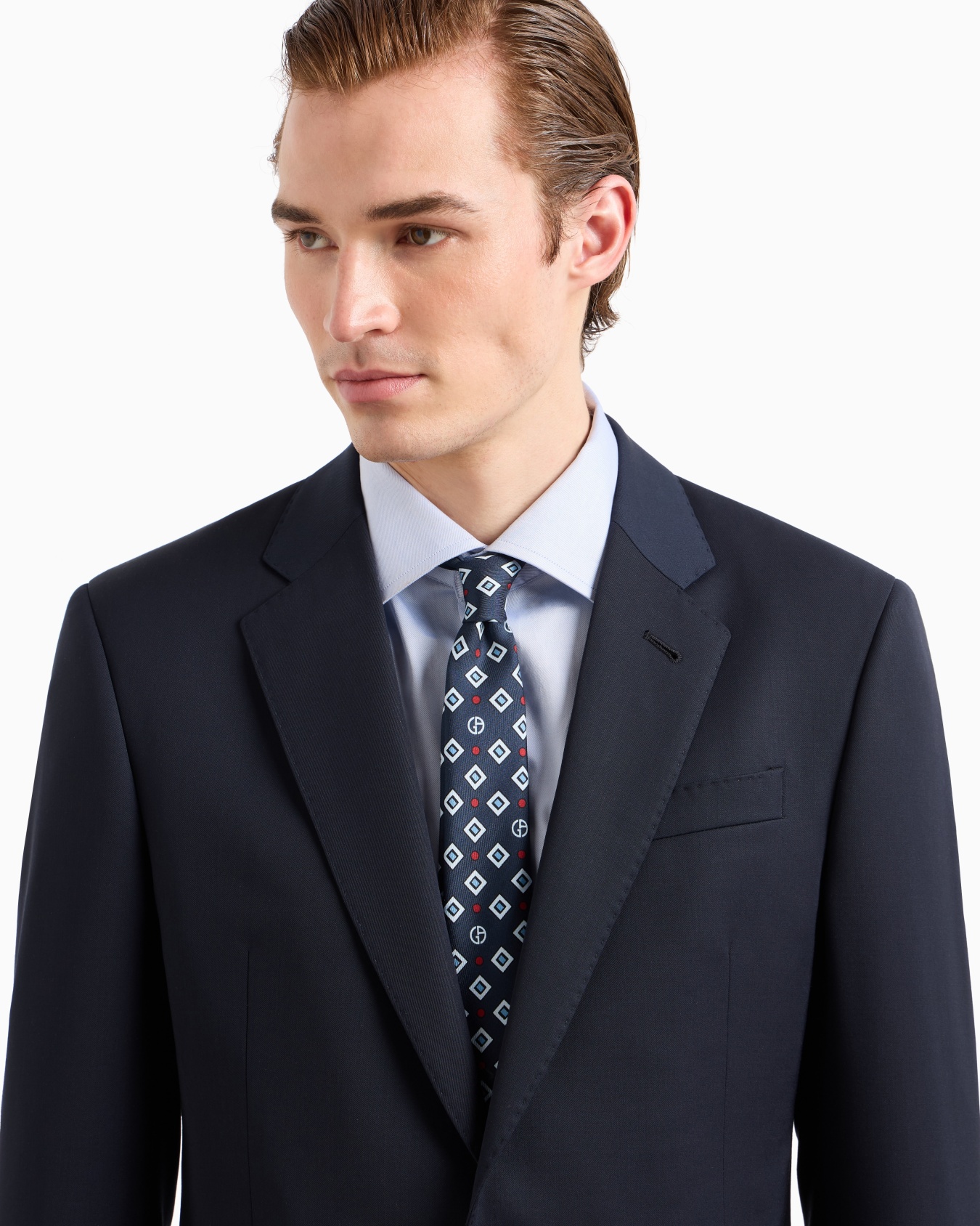 Corbata de seda estampada Diapositiva 2