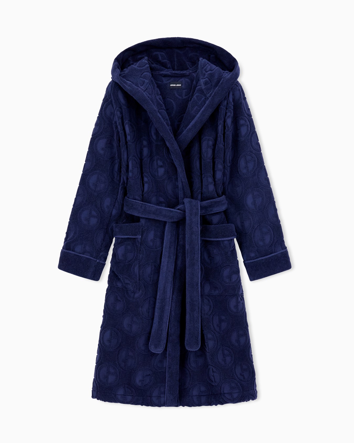 Monogram cotton terry bathrobe Slide 0