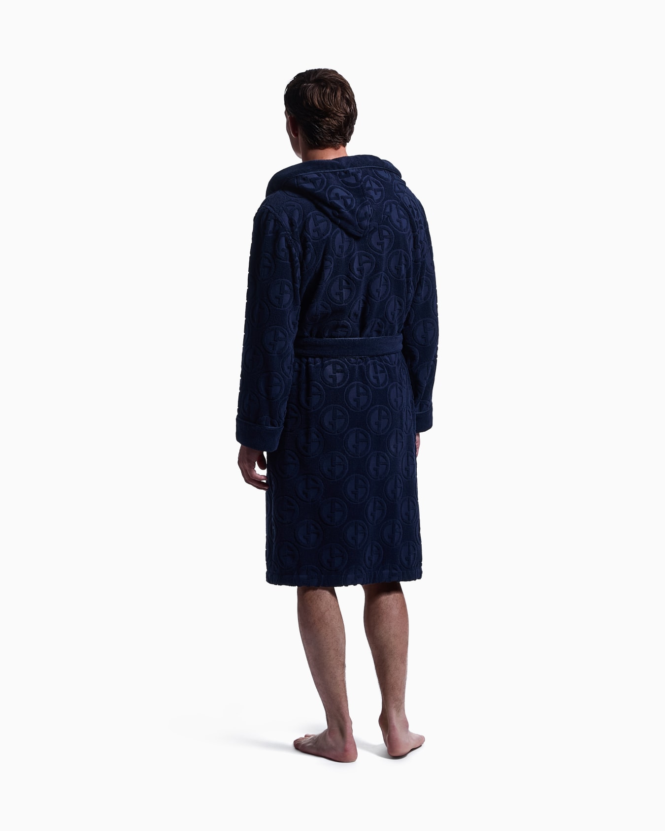 Monogram cotton terry bathrobe Slide 2