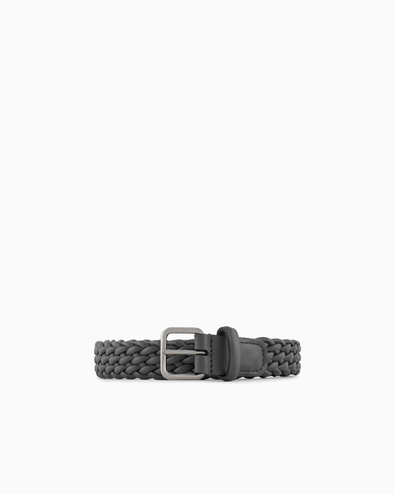 Woven leather belt Slide 0