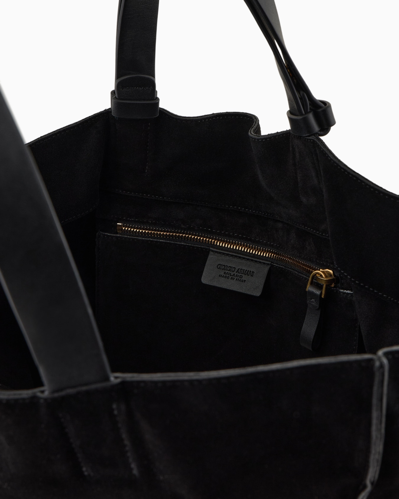 Suede and leather shopper Slide 3
