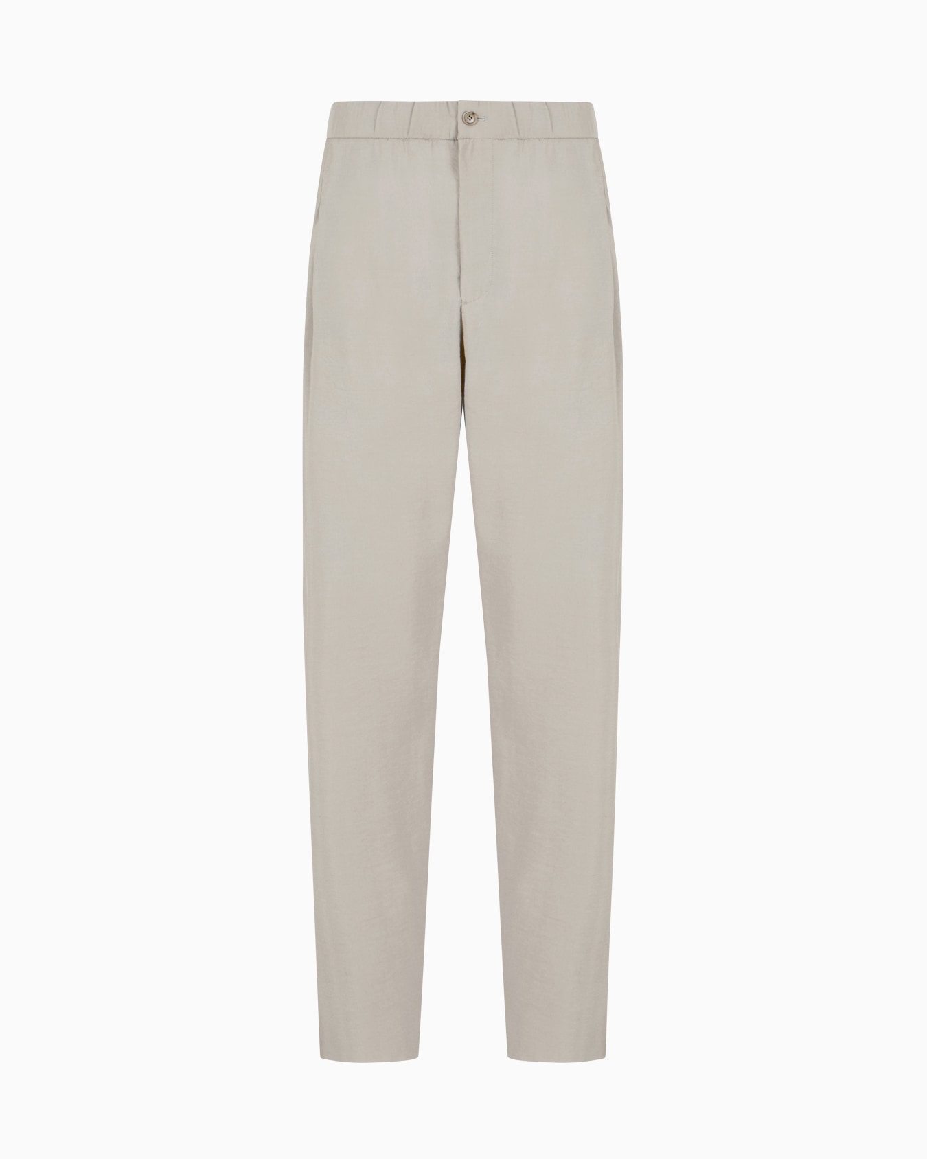 Pantalones con una pinza en mezcla de seda lavada Diapositiva 0