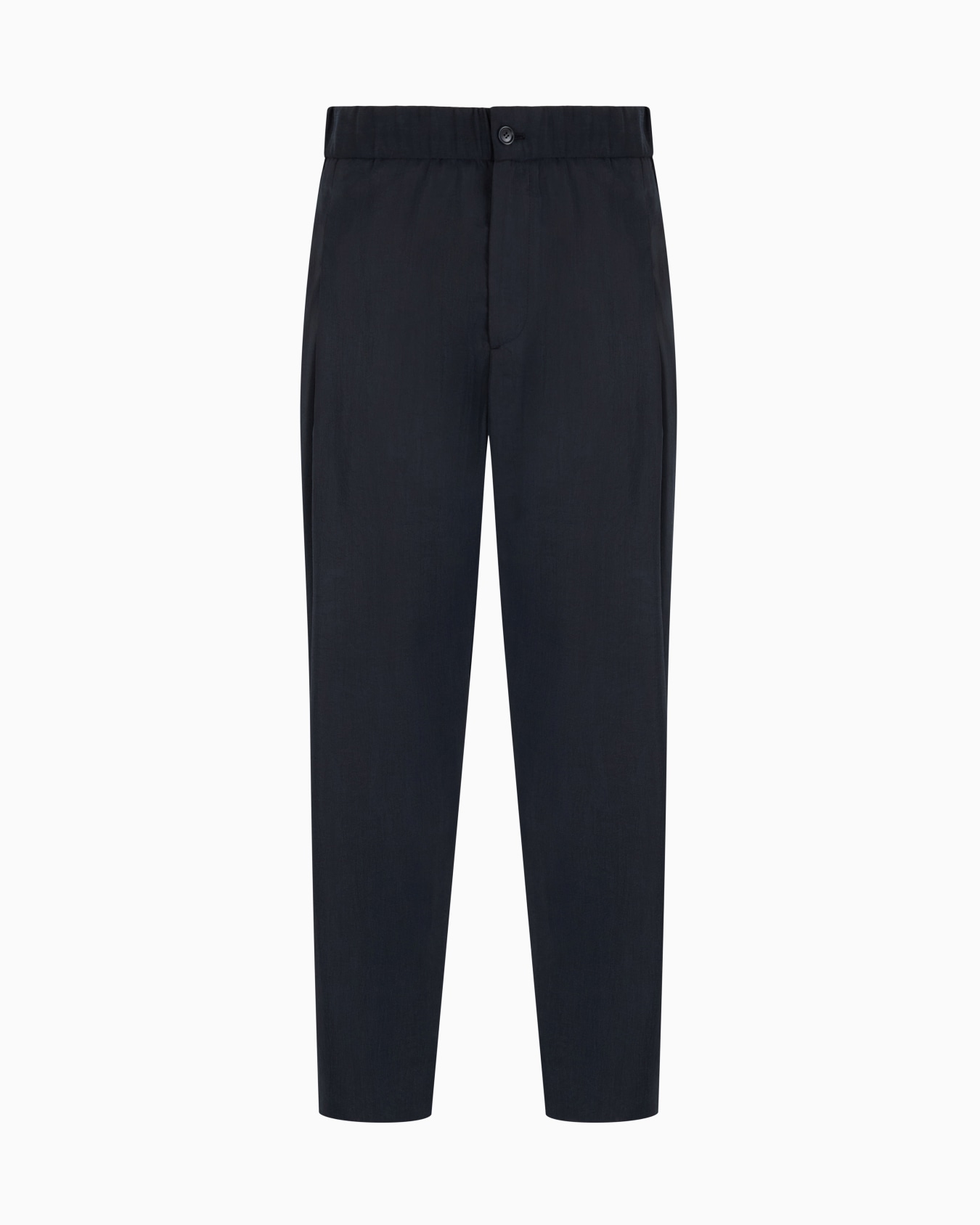 Pantalon à une pince en mélange de soie lavée Diapositive 0