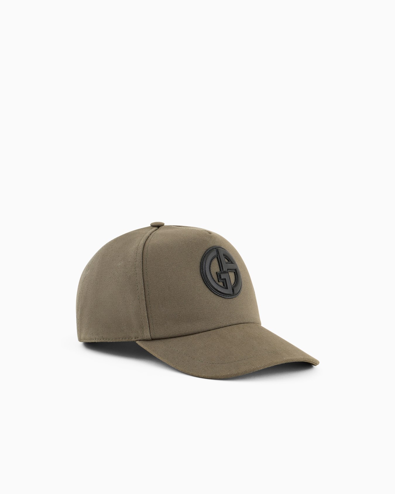 Cappello baseball in cotone con logo in pelle Slide 0
