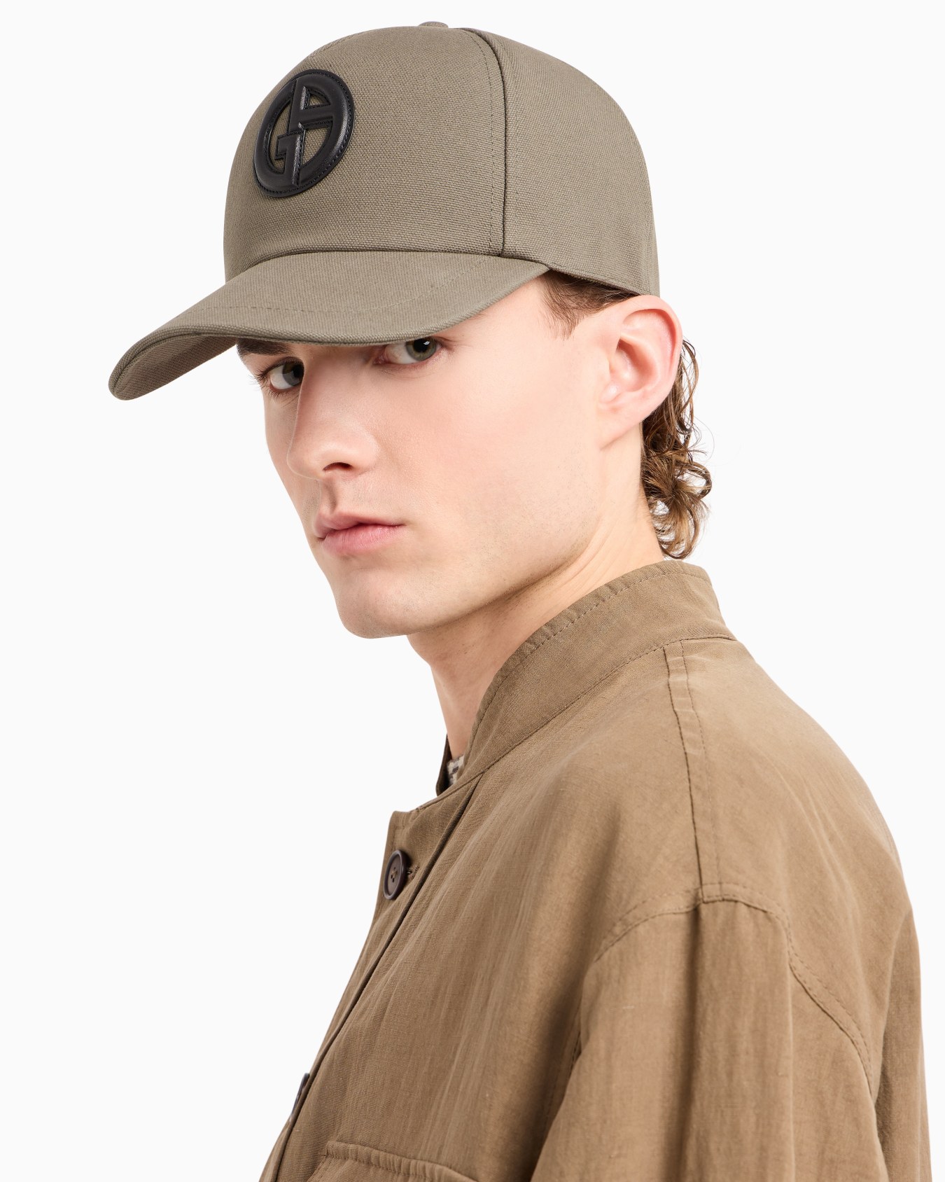 Cappello baseball in cotone con logo in pelle Slide 2
