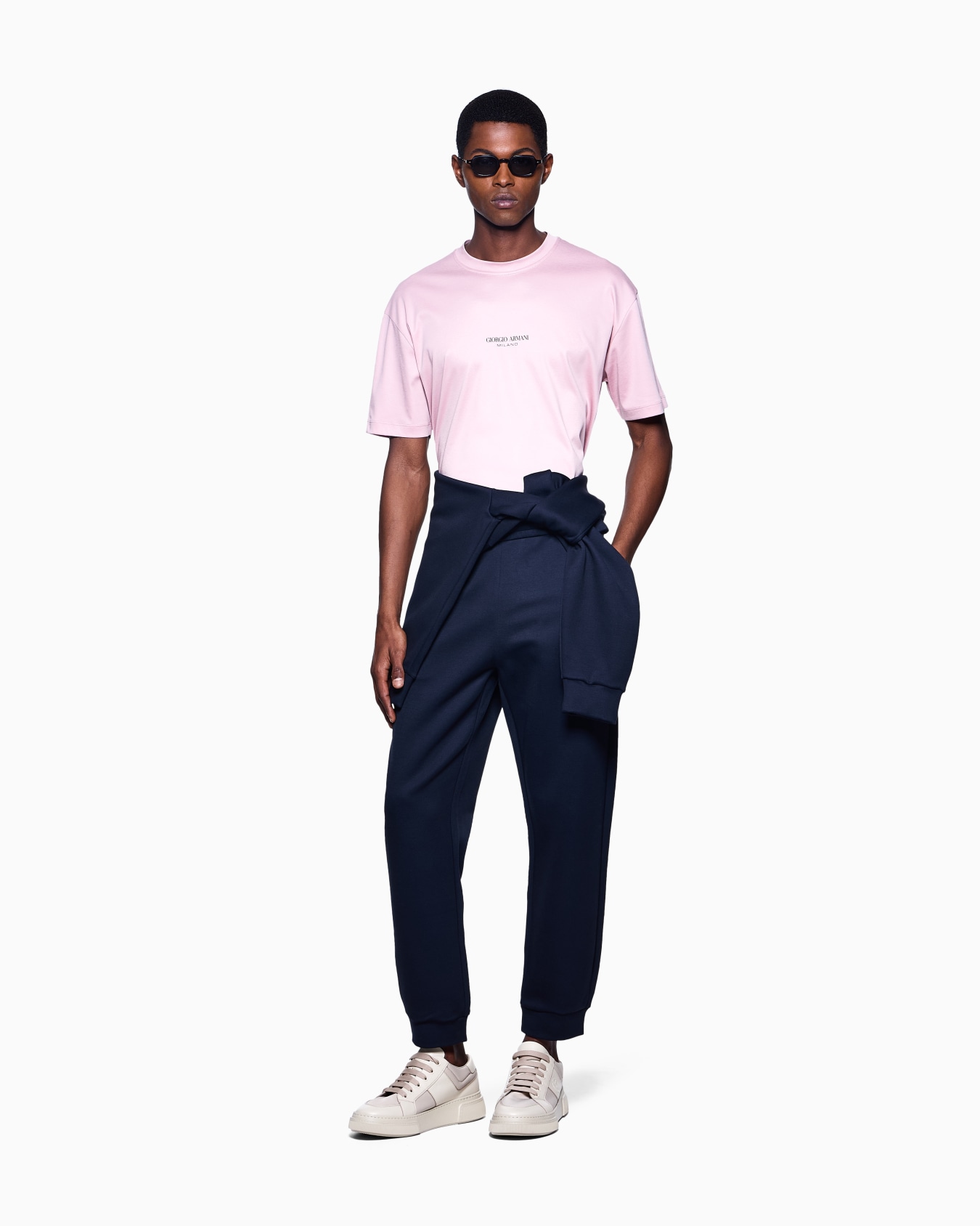 Cotton interlock crew-neck T-shirt Slide 1