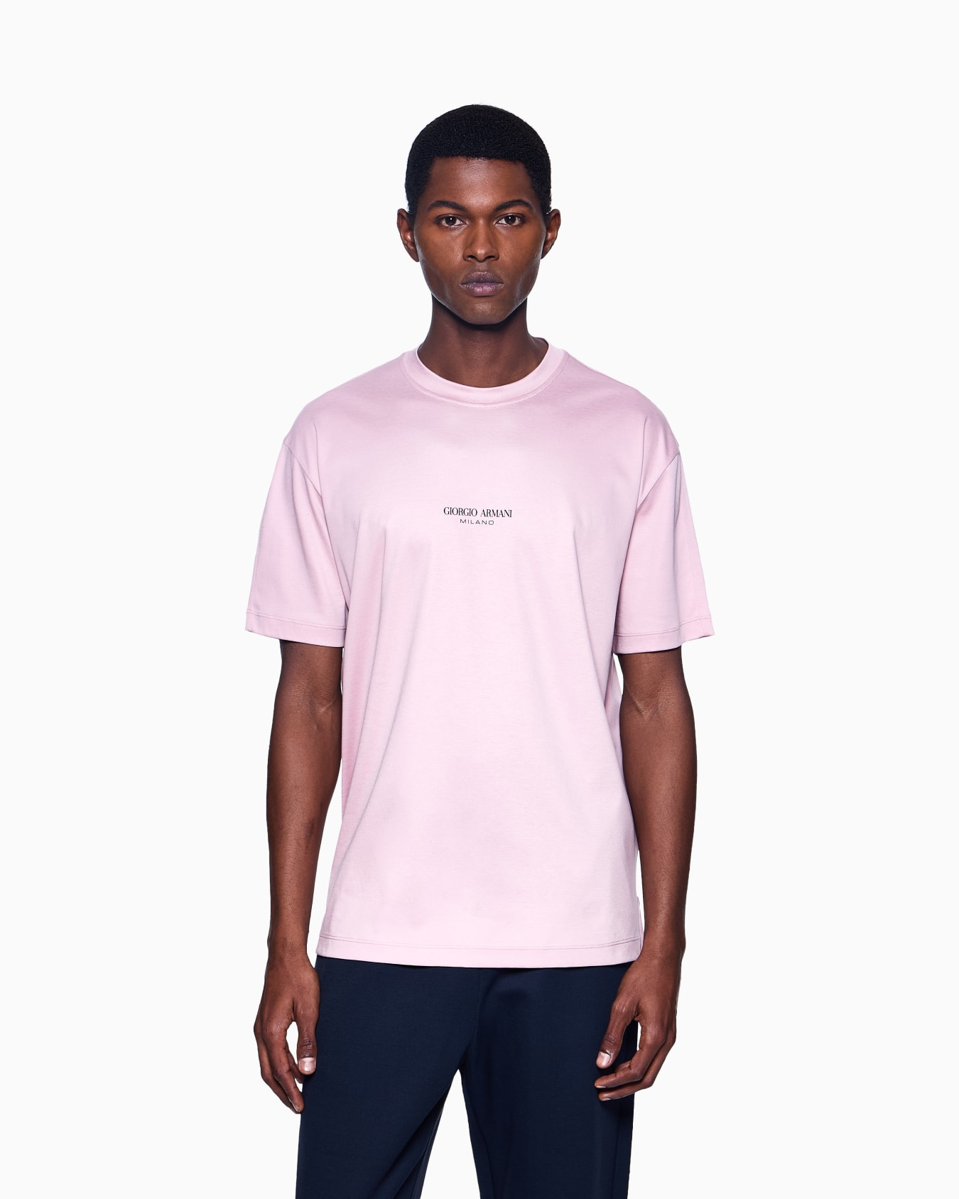 Cotton interlock crew-neck T-shirt Slide 3