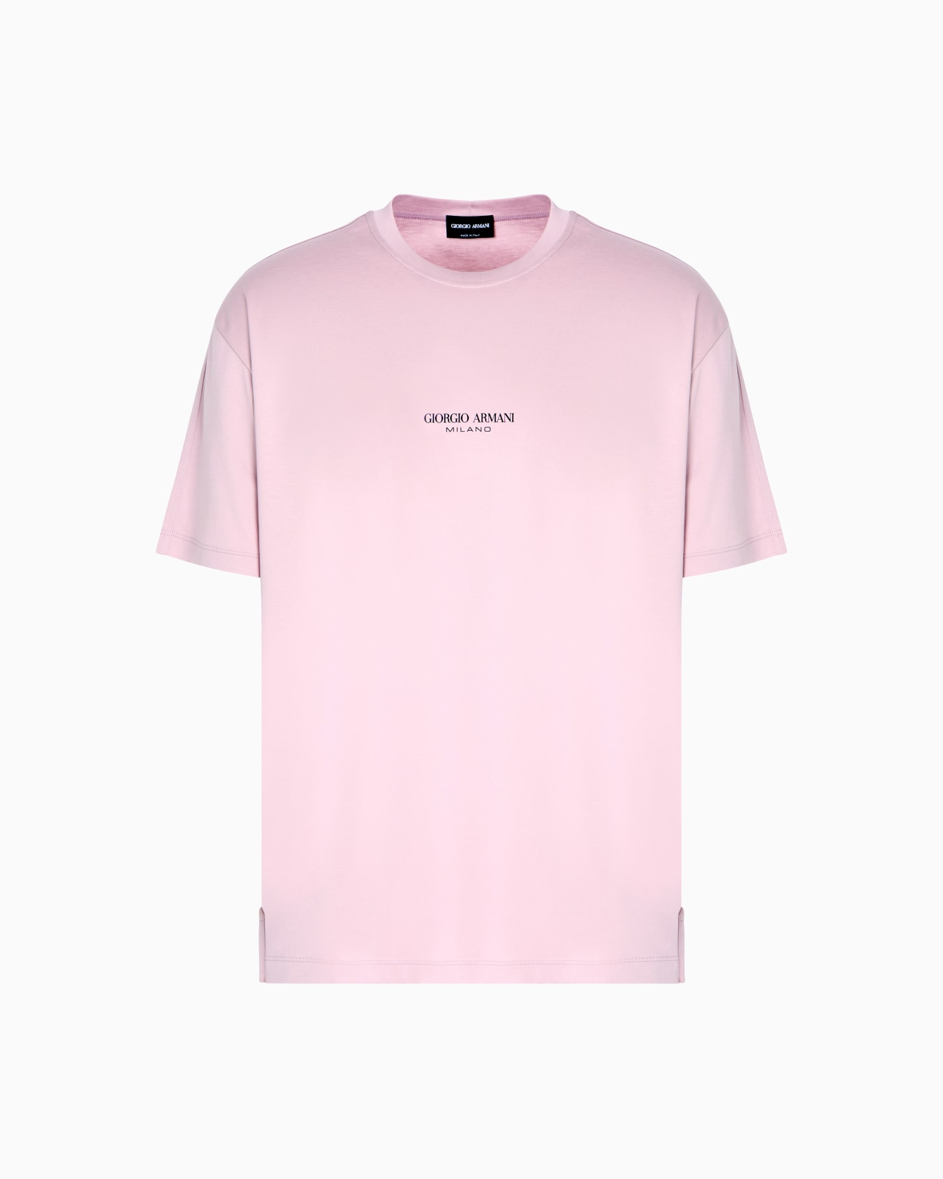 Cotton interlock crew-neck T-shirt Slide 0
