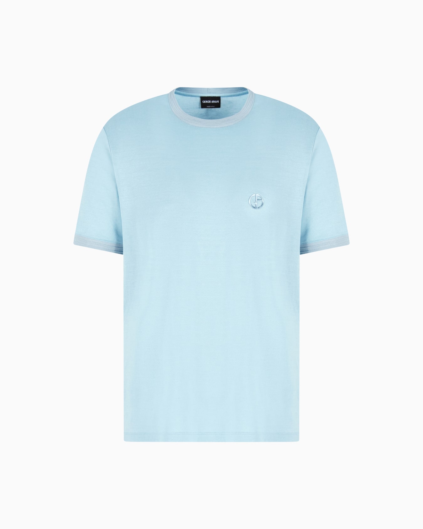 Oversized silk, linen and cotton T-shirt Slide 0