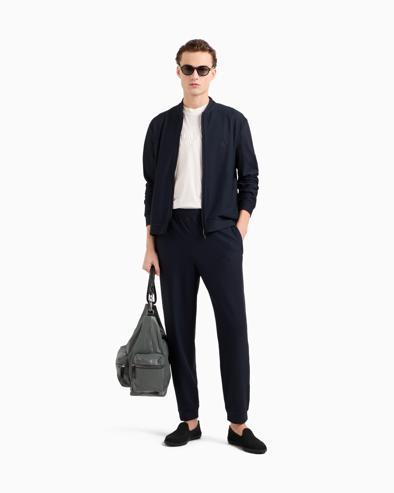 Blouson en tissu gaufré technique Diapositive 1