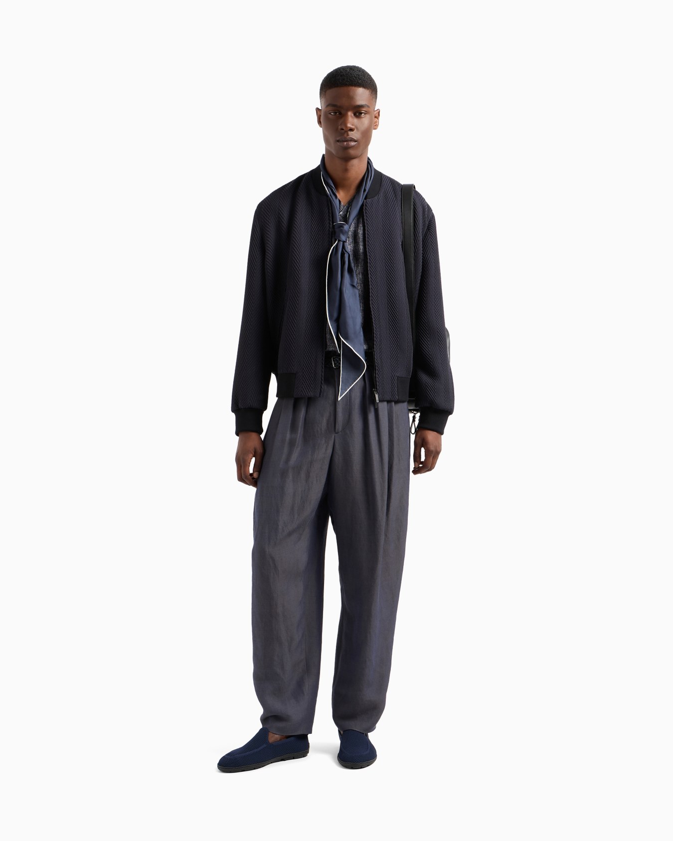 Blouson in misto seta matelassé chevron ASV Slide 2
