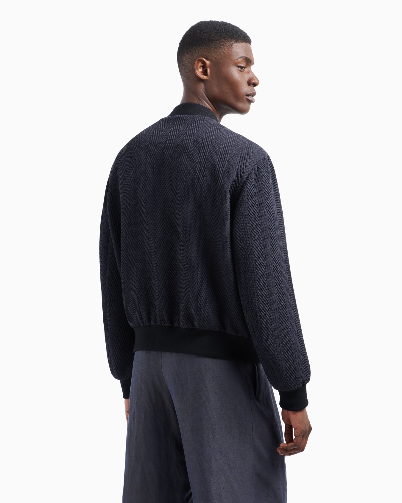 Blouson in misto seta matelassé chevron ASV Slide 3