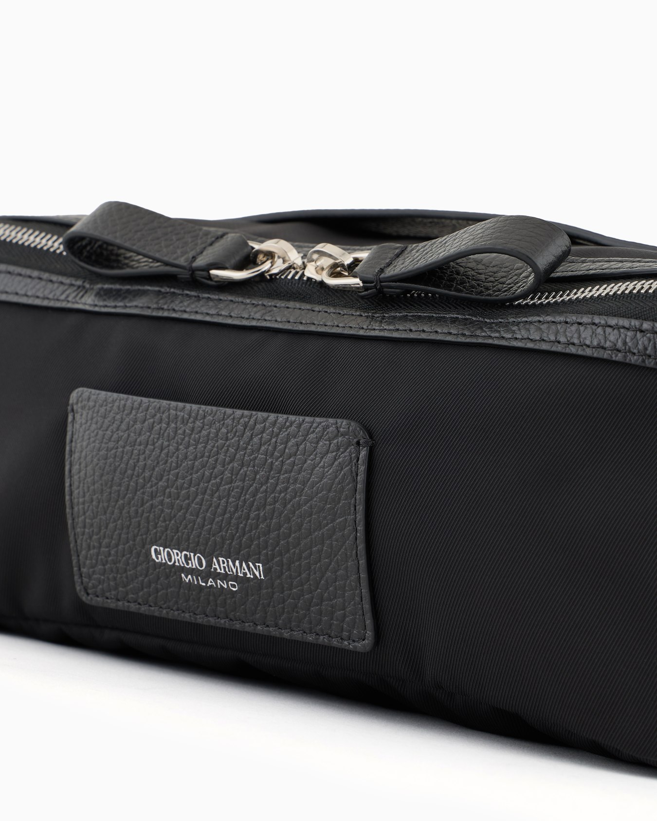 Beauty case in nylon e pelle granata ASV Slide 3