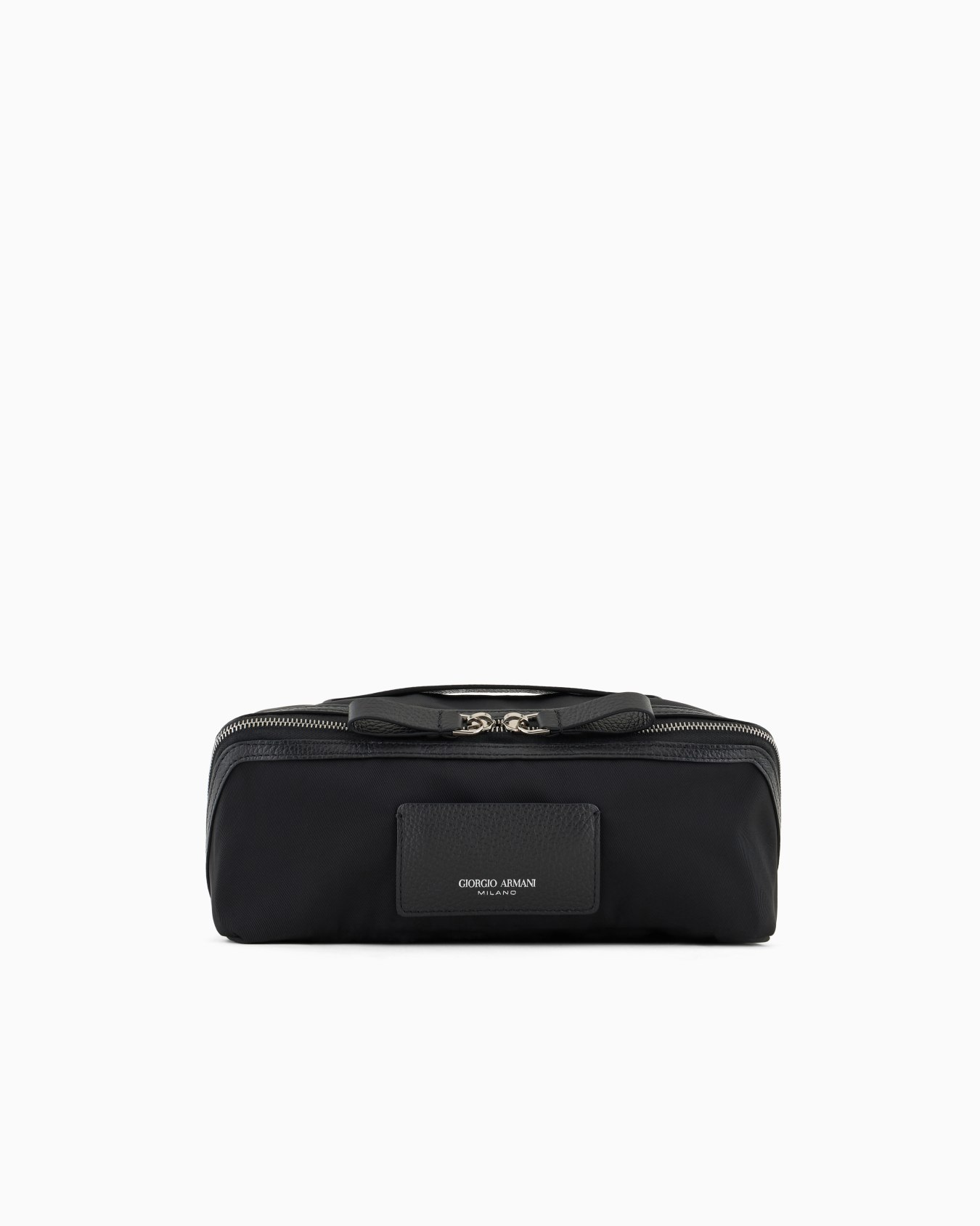 Beauty case in nylon e pelle granata ASV Slide 0