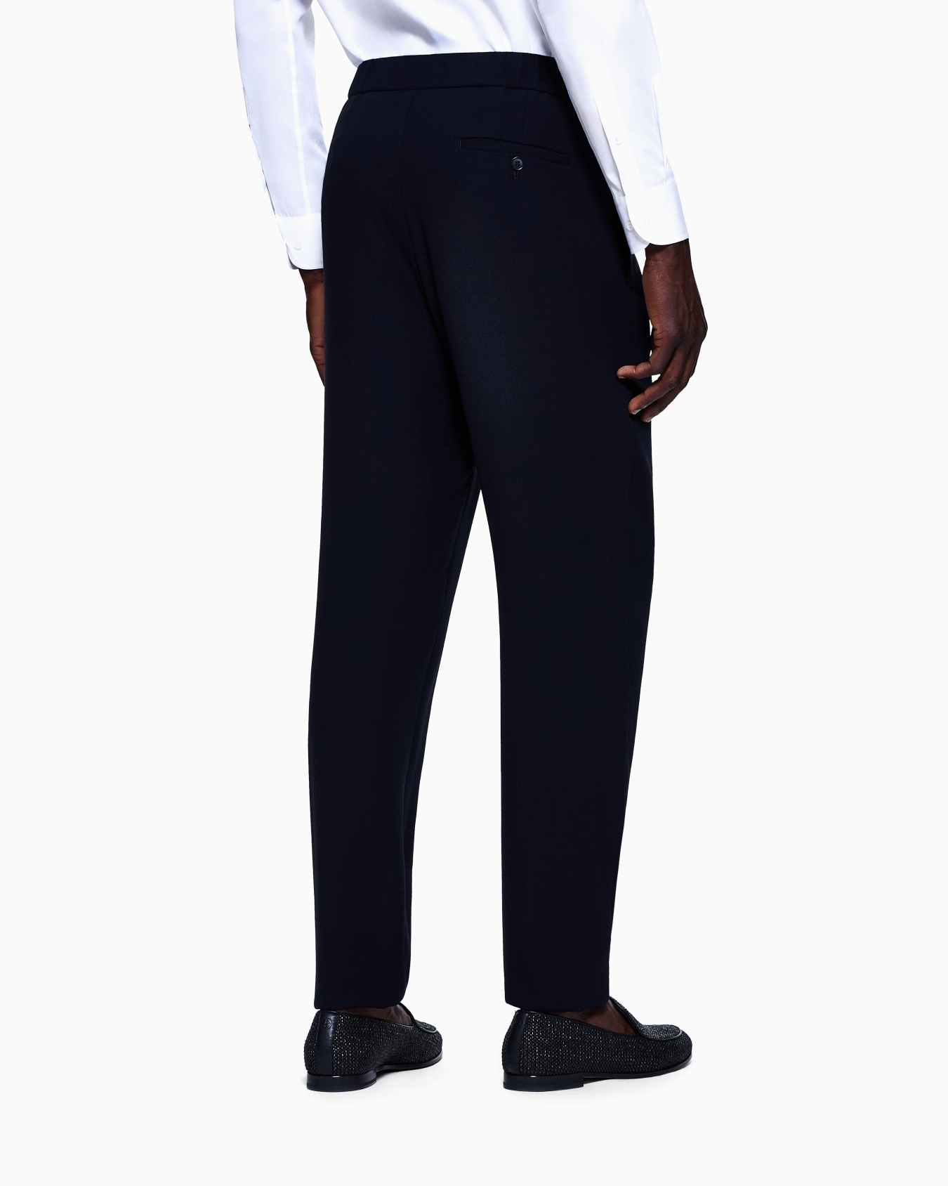 Single-pleat wool-crêpe trousers Slide 2