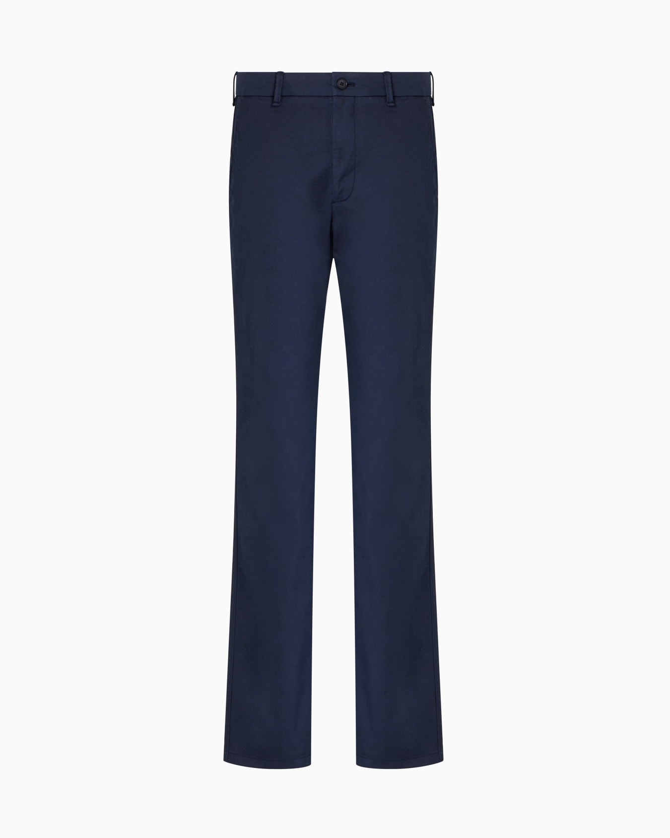 Pantalon sans pince en gabardine de coton stretch Diapositive 0