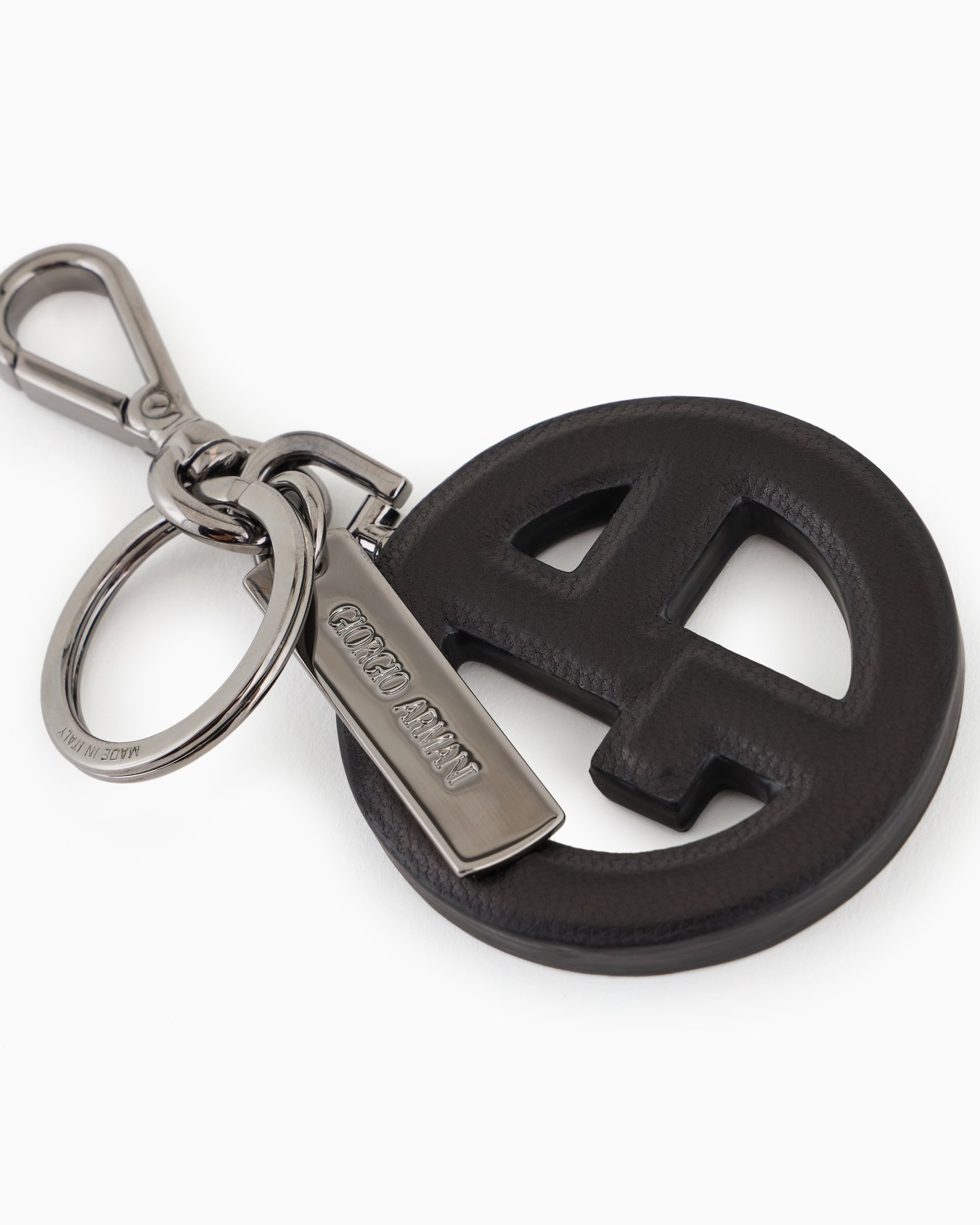Porte-clés en nappa avec logo GA Diapositive 1