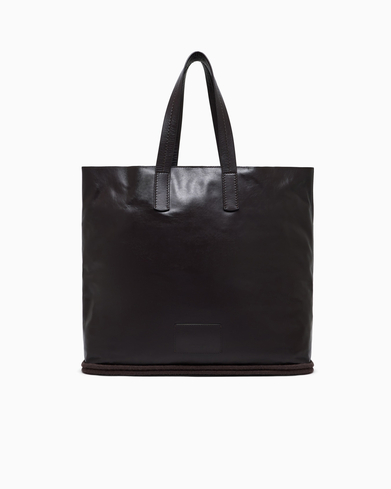 Nappa-leather and rope shopper bag Slide 0