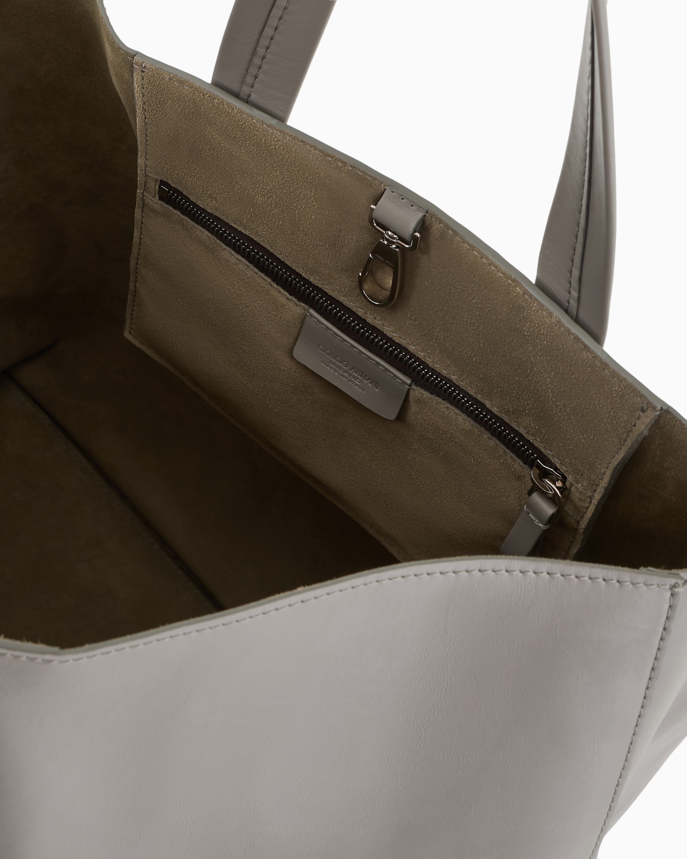 Nappa-leather and rope shopper bag Slide 3