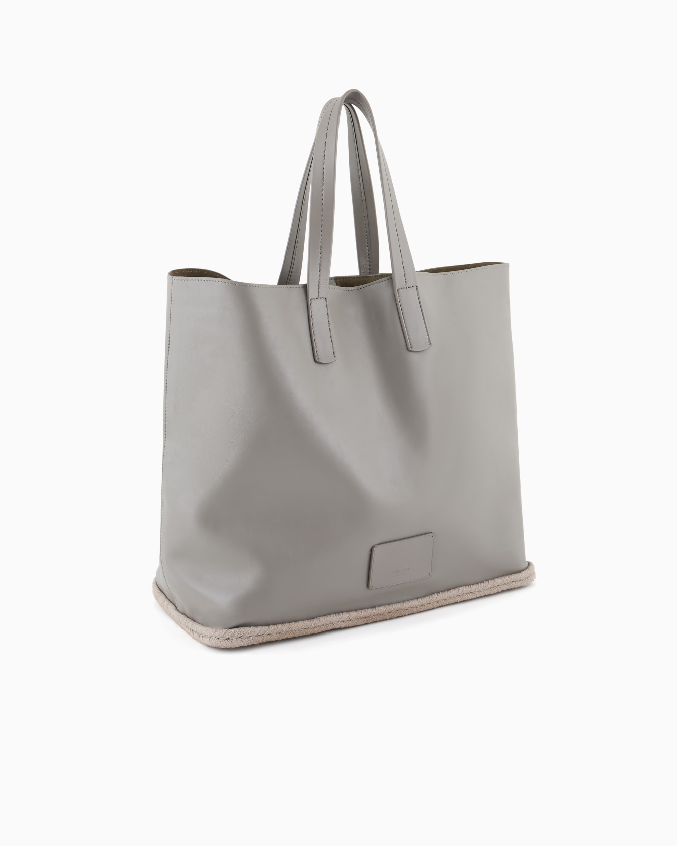 Nappa-leather and rope shopper bag Slide 1