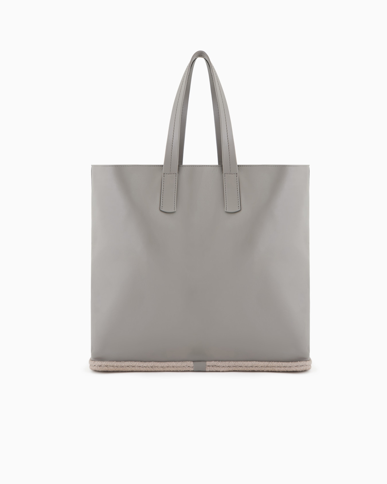 Nappa-leather and rope shopper bag Slide 2