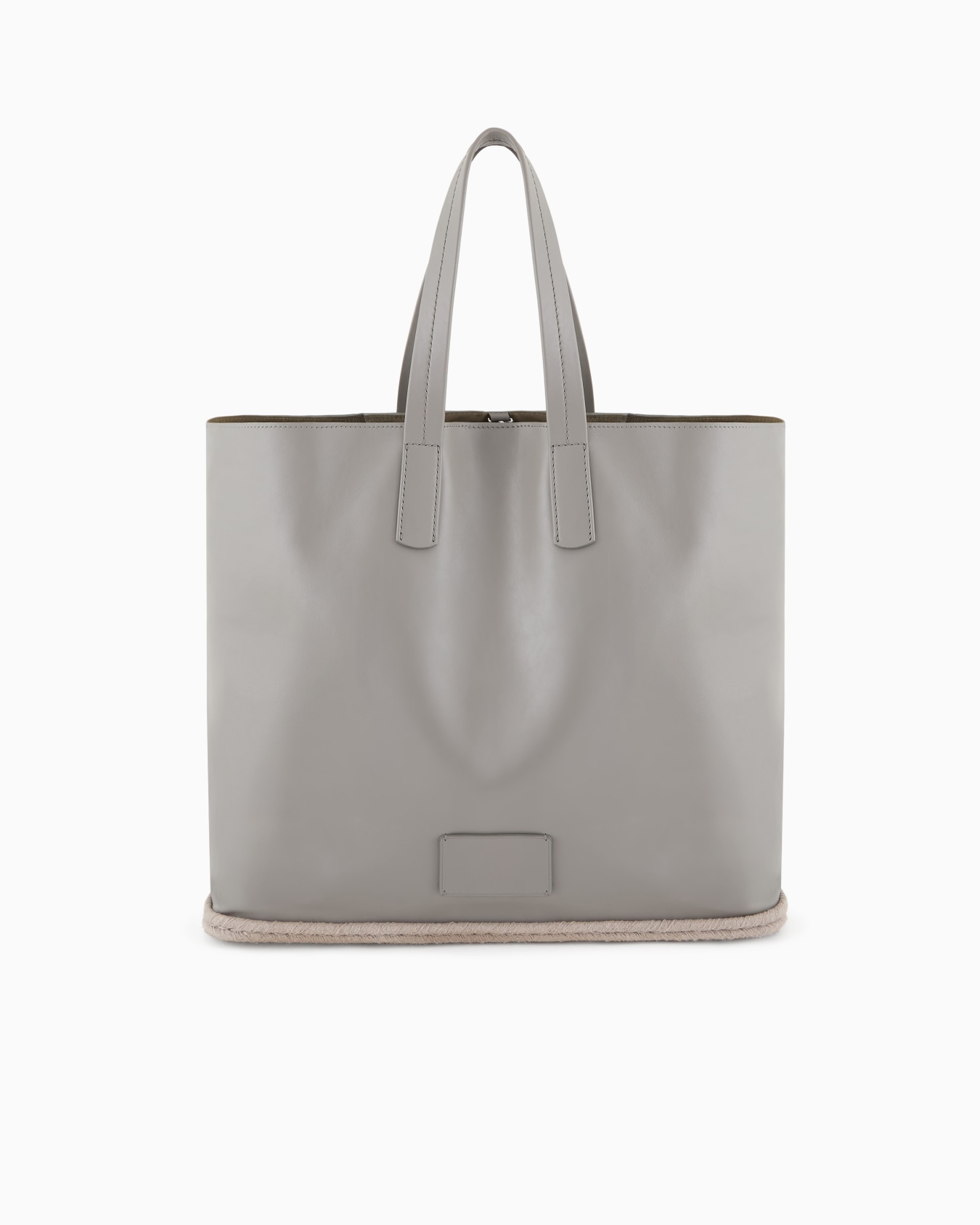Nappa-leather and rope shopper bag Slide 0