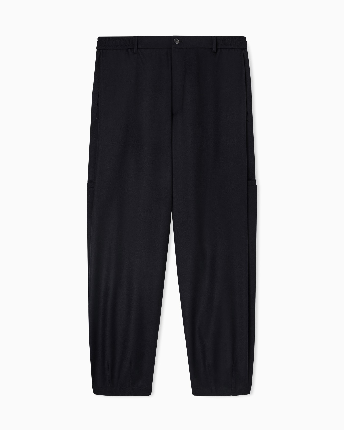 Flat-front trousers in lightweight wool cloth Slide 0