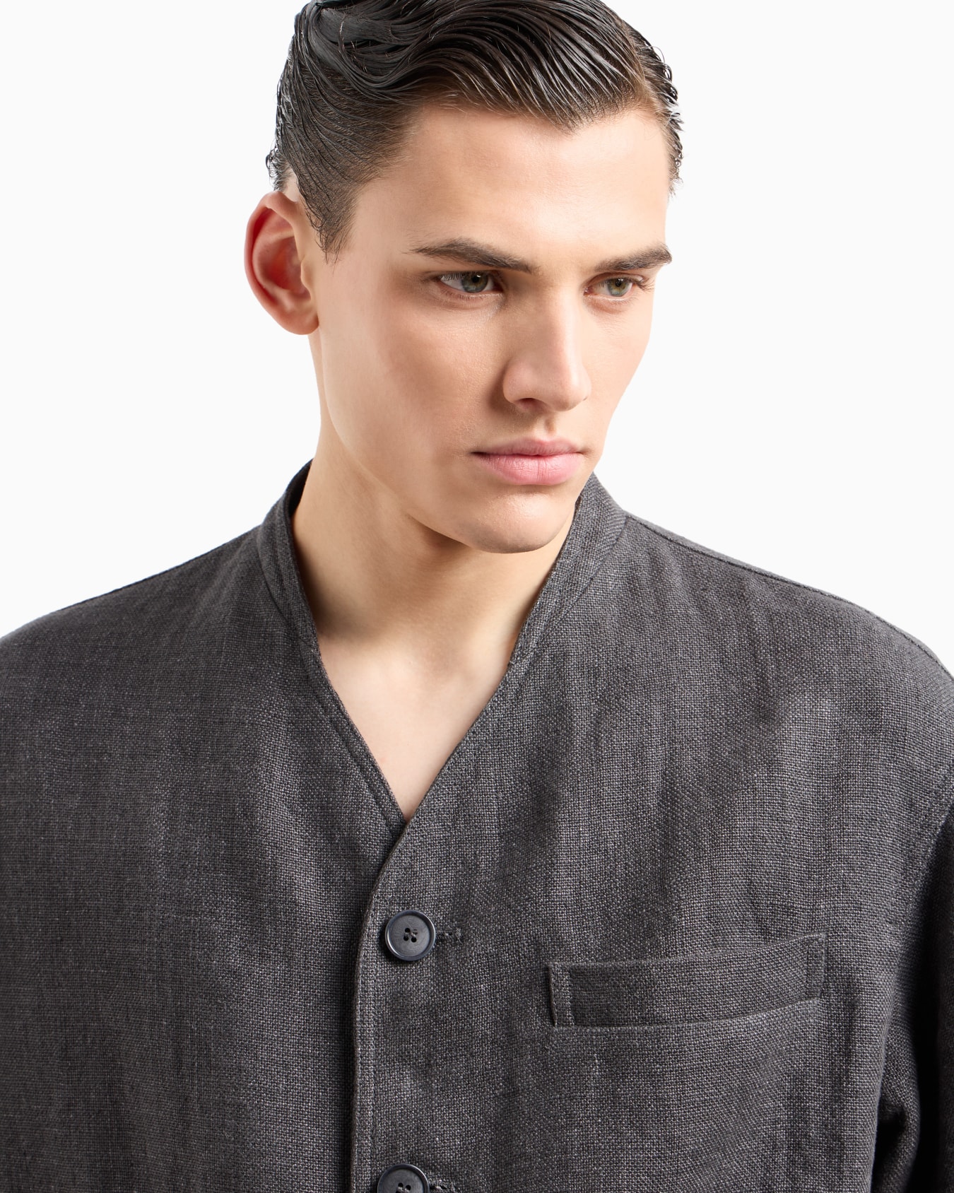 Blouson in linen canvas Slide 5