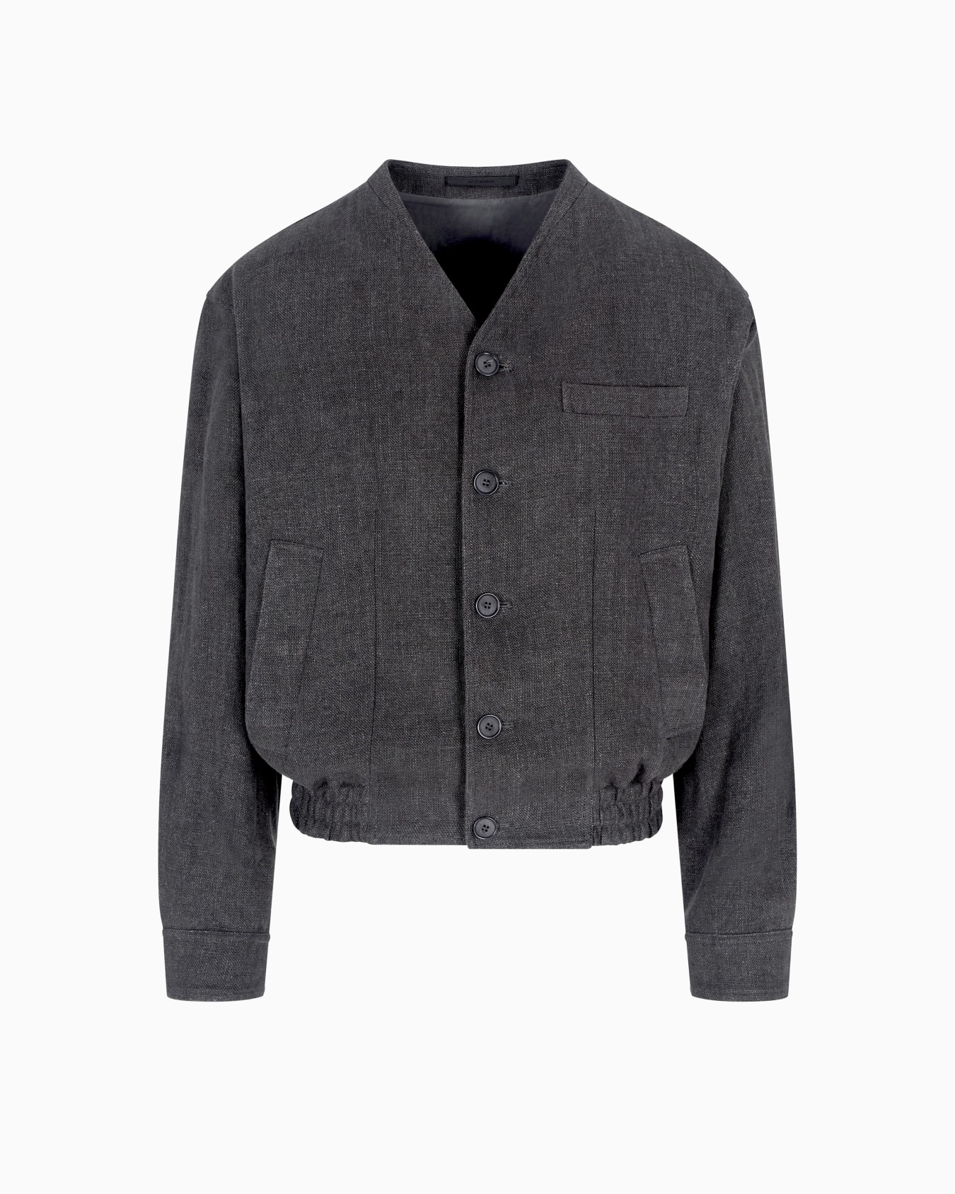 Blouson in linen canvas Slide 0