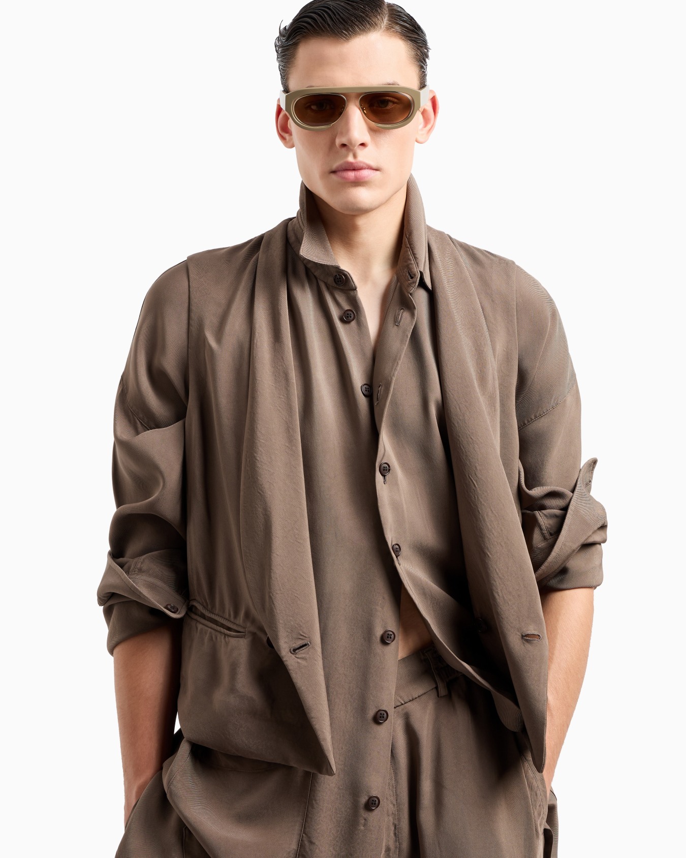 Gilet croisé en viscose Diapositive 5