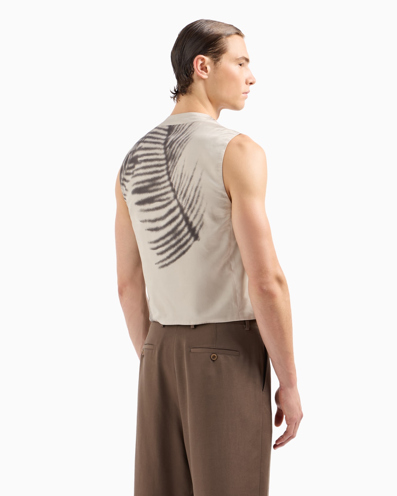Printed cupro double-breasted waistcoat Slide 2