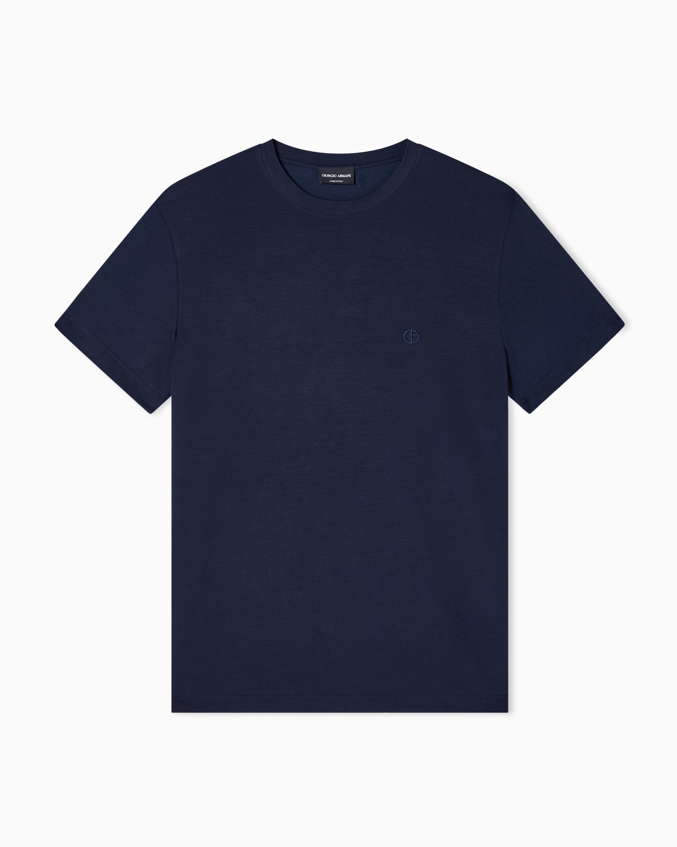 T-shirt ras-du-cou style détente en coton Diapositive 0