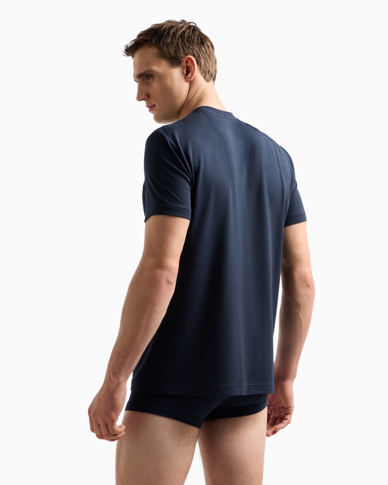 Loungewear cotton crew-neck T-shirt Slide 2