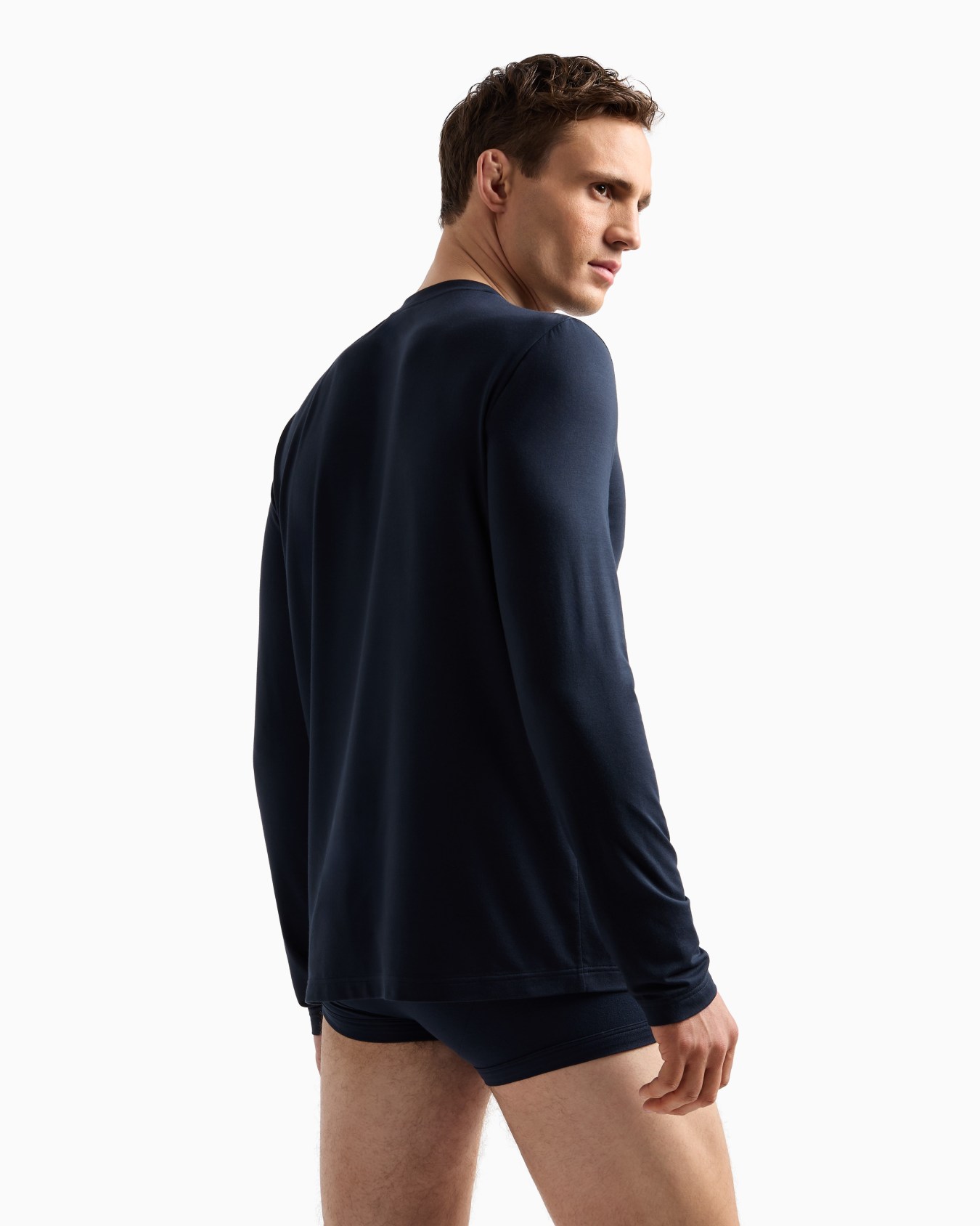 T-shirt girocollo in modal stretch Slide 2