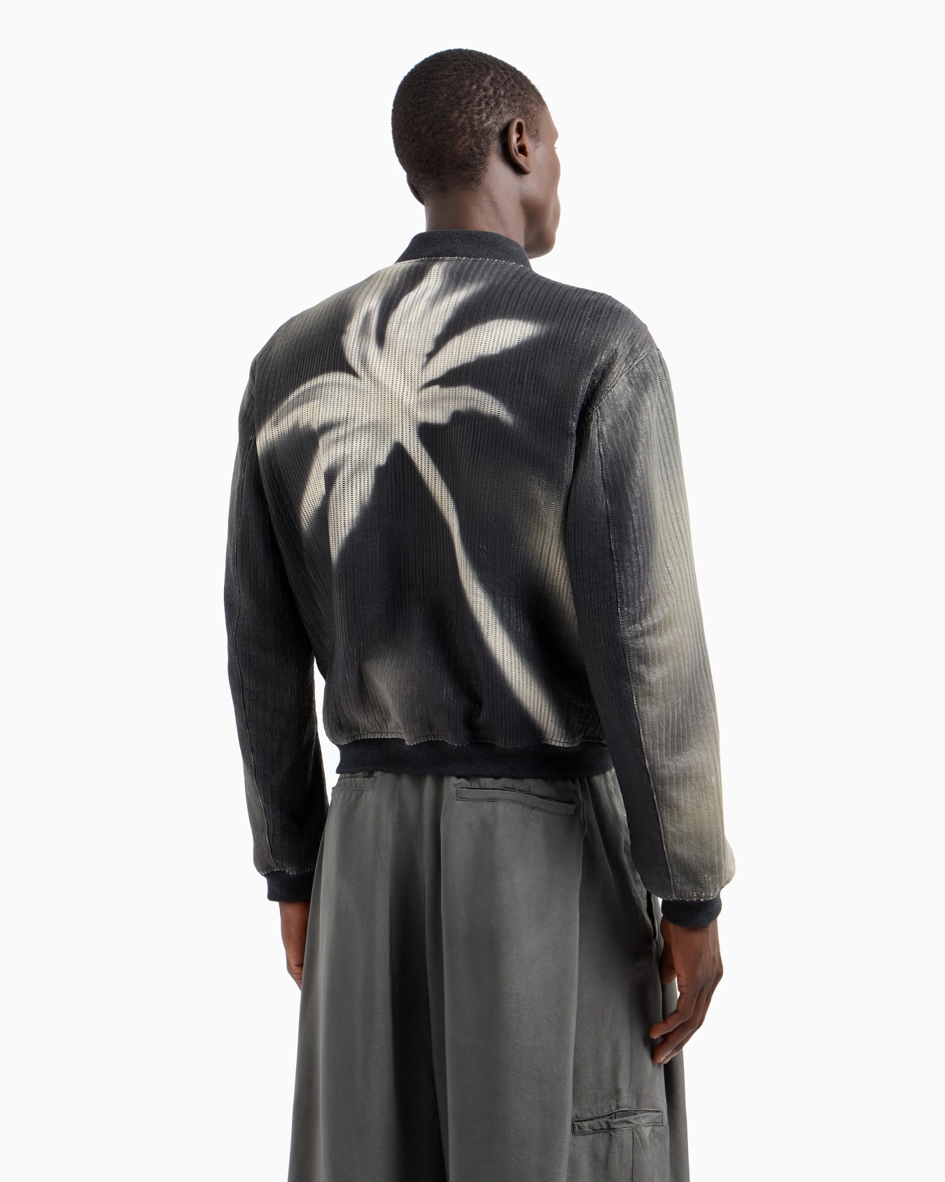Blouson aus perforiertem und bedrucktem Nappaleder Folie 3