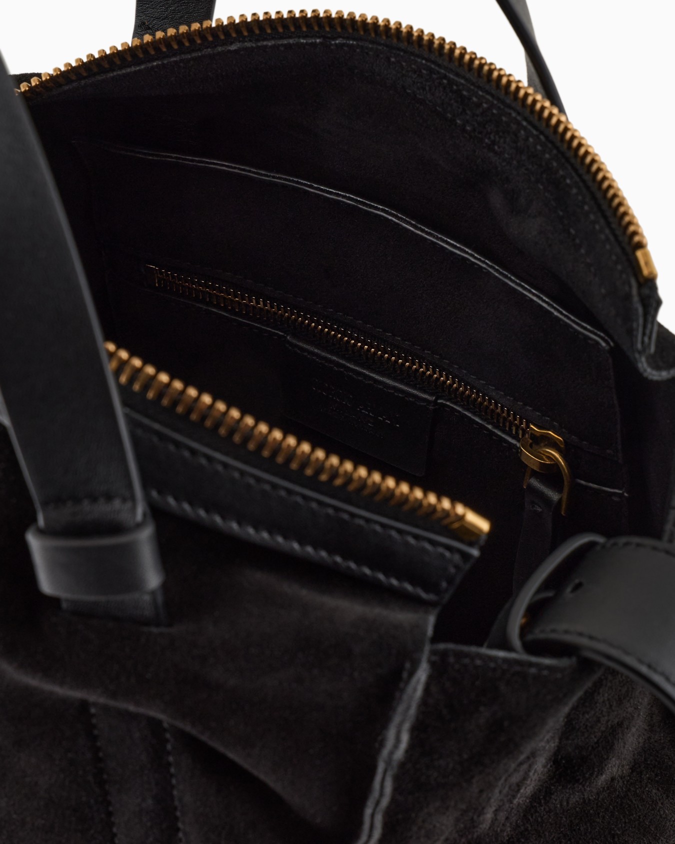 Vertical suede shopper bag Slide 3