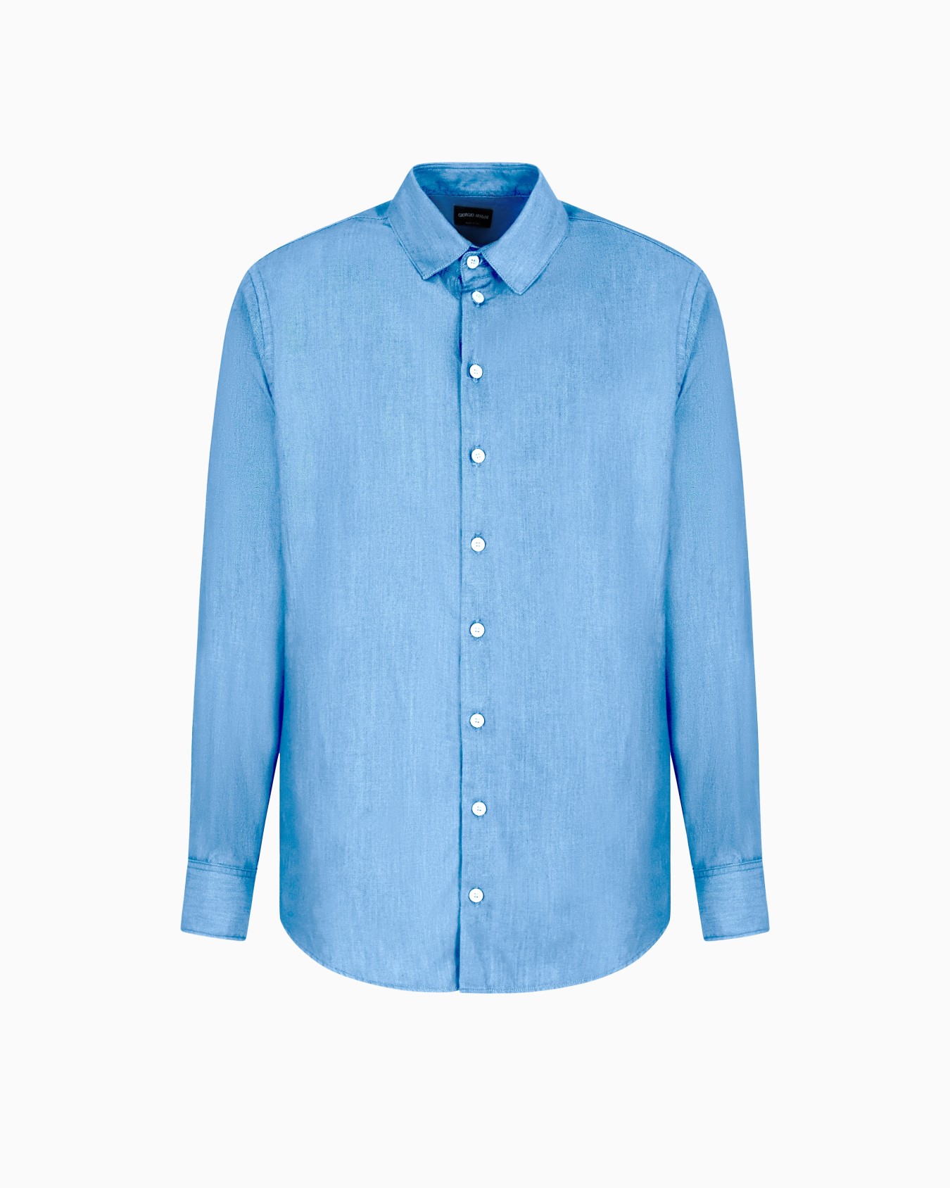 Chemise coupe classique en denim de coton Diapositive 0