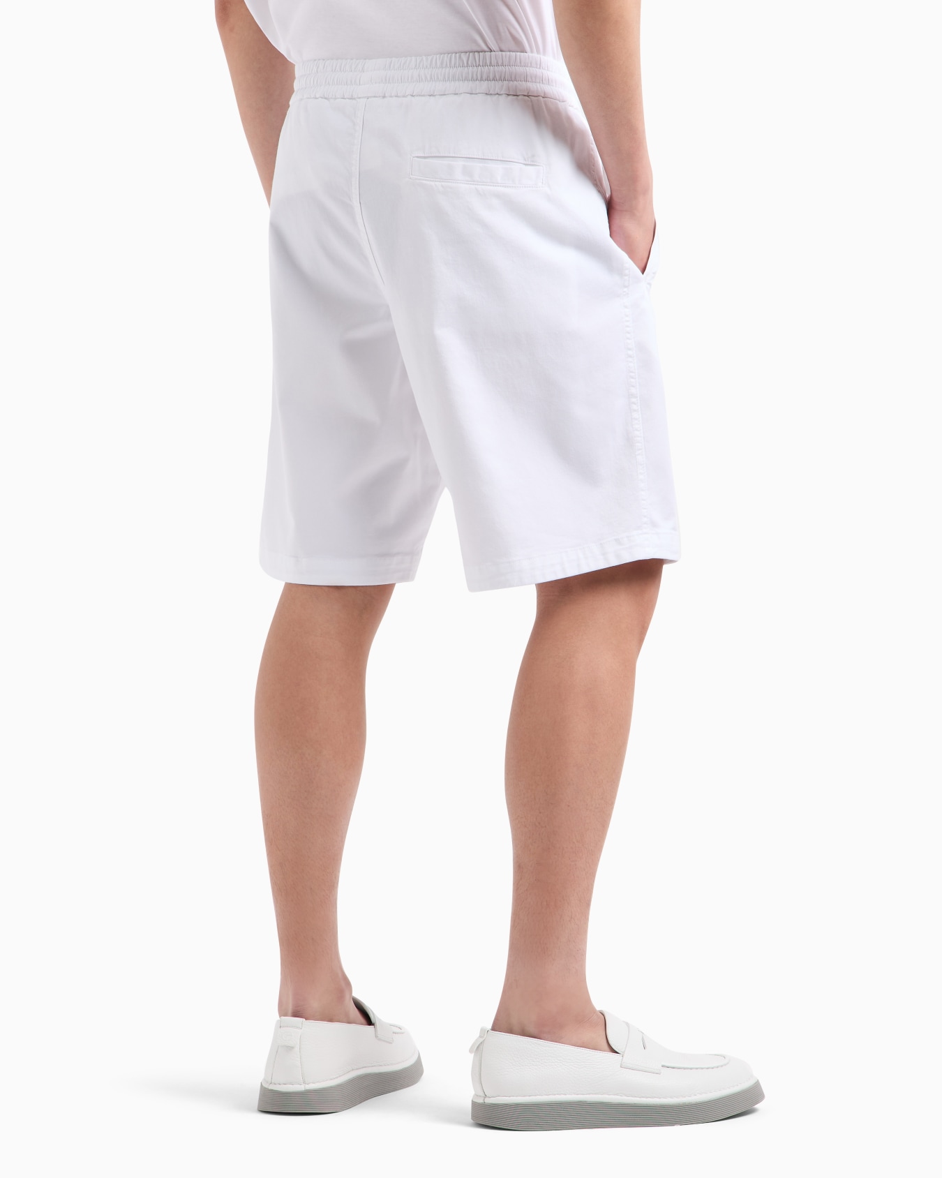 Bermuda shorts in stretch-cotton gabardine Slide 2
