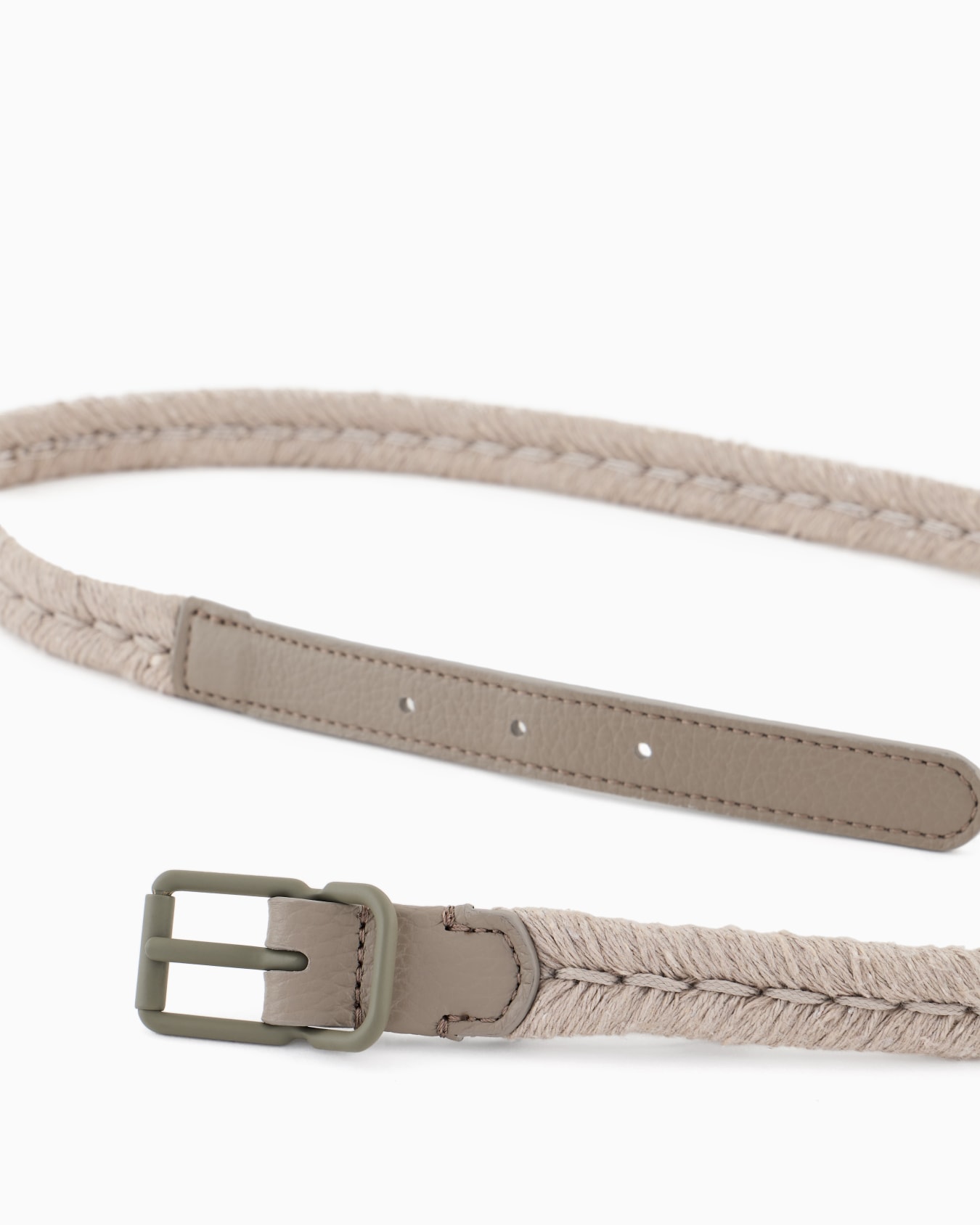 Rope and leather belt Slide 1