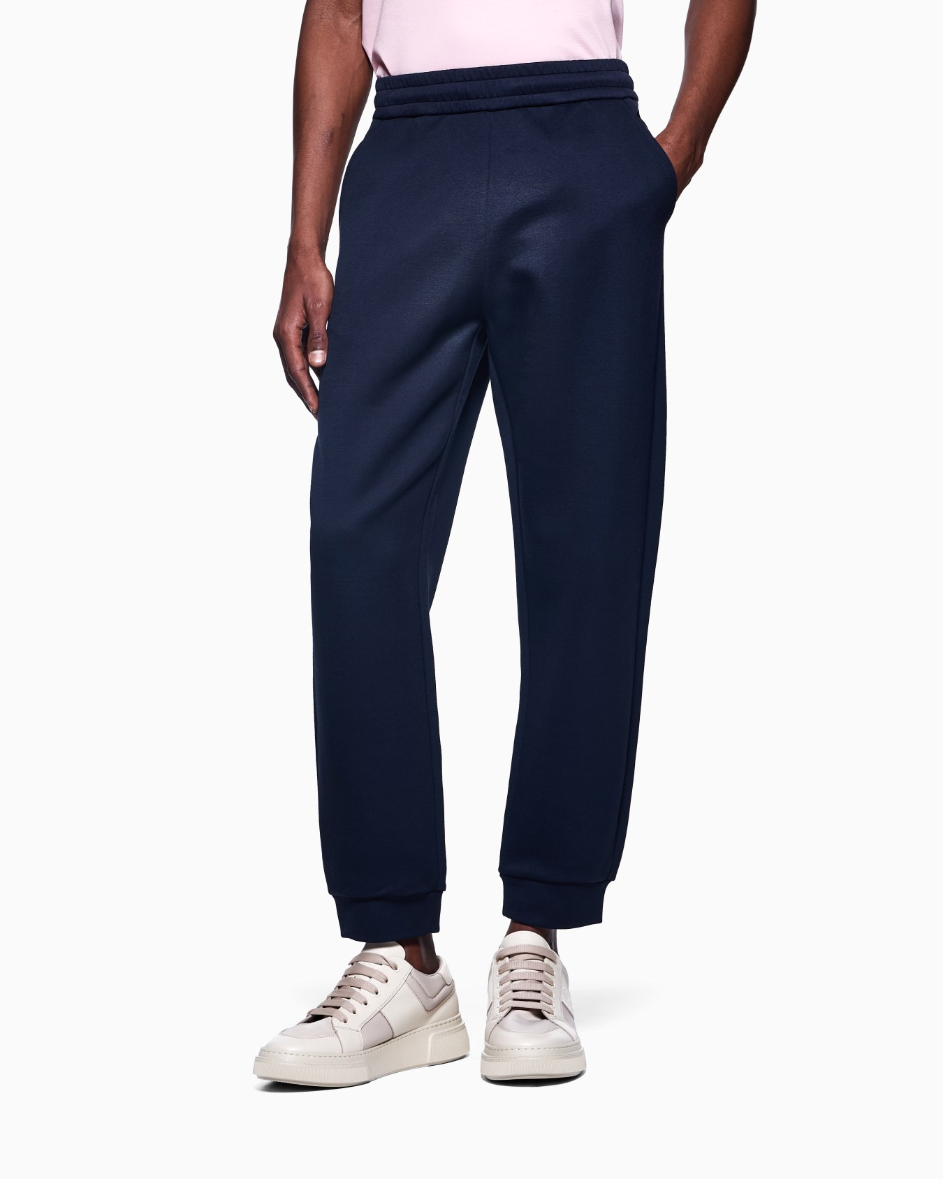 Modal-blend double-jersey joggers Slide 3