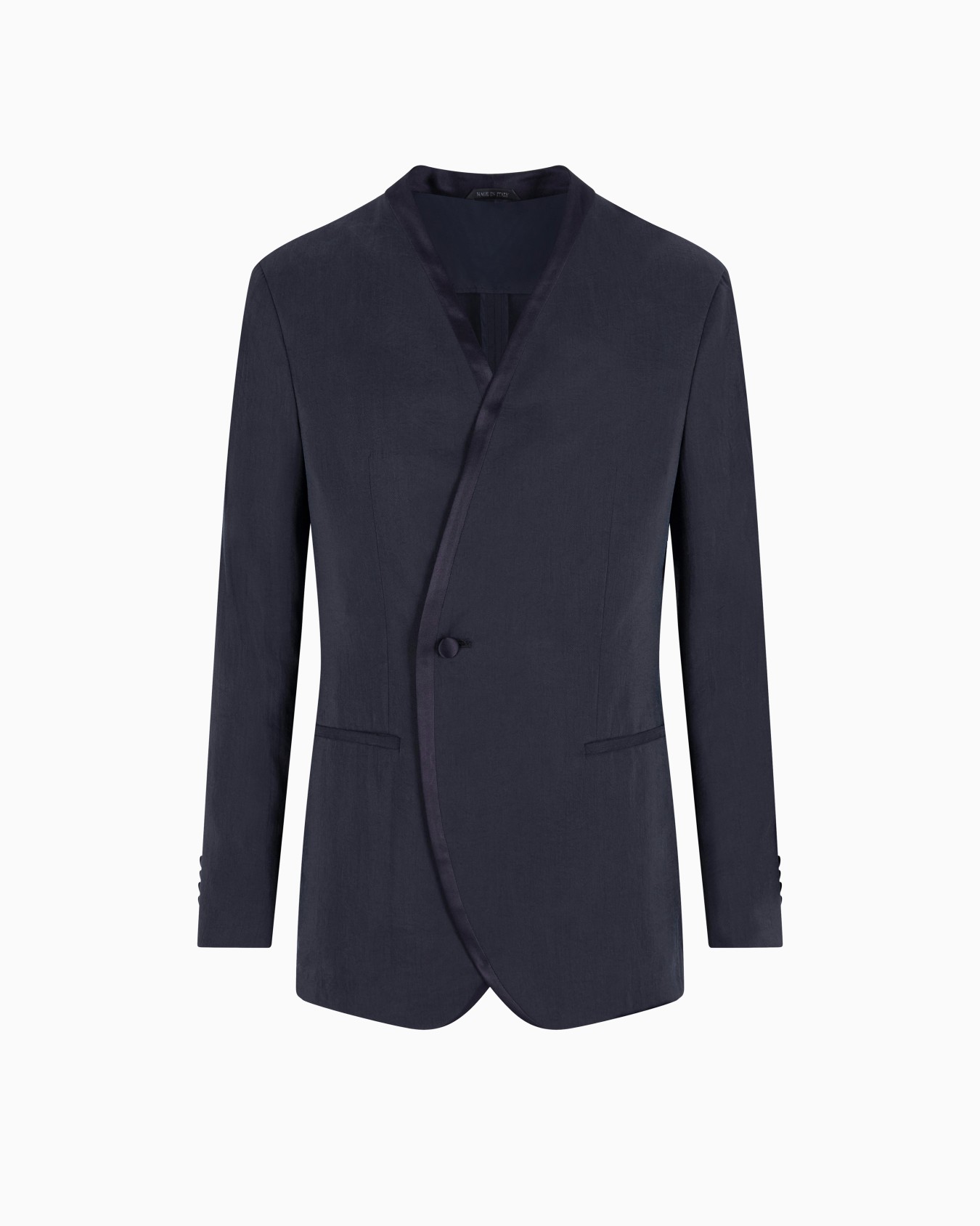 Upton Line silk-blend tuxedo jacket Slide 0