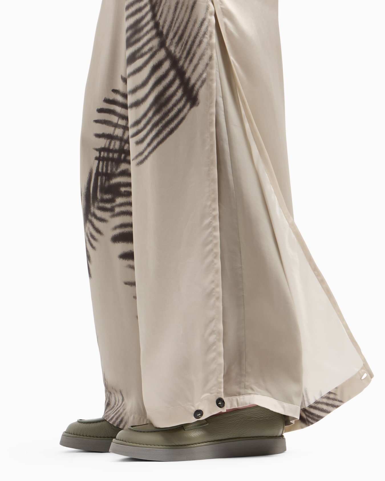 Printed cupro wide-leg trousers Slide 7