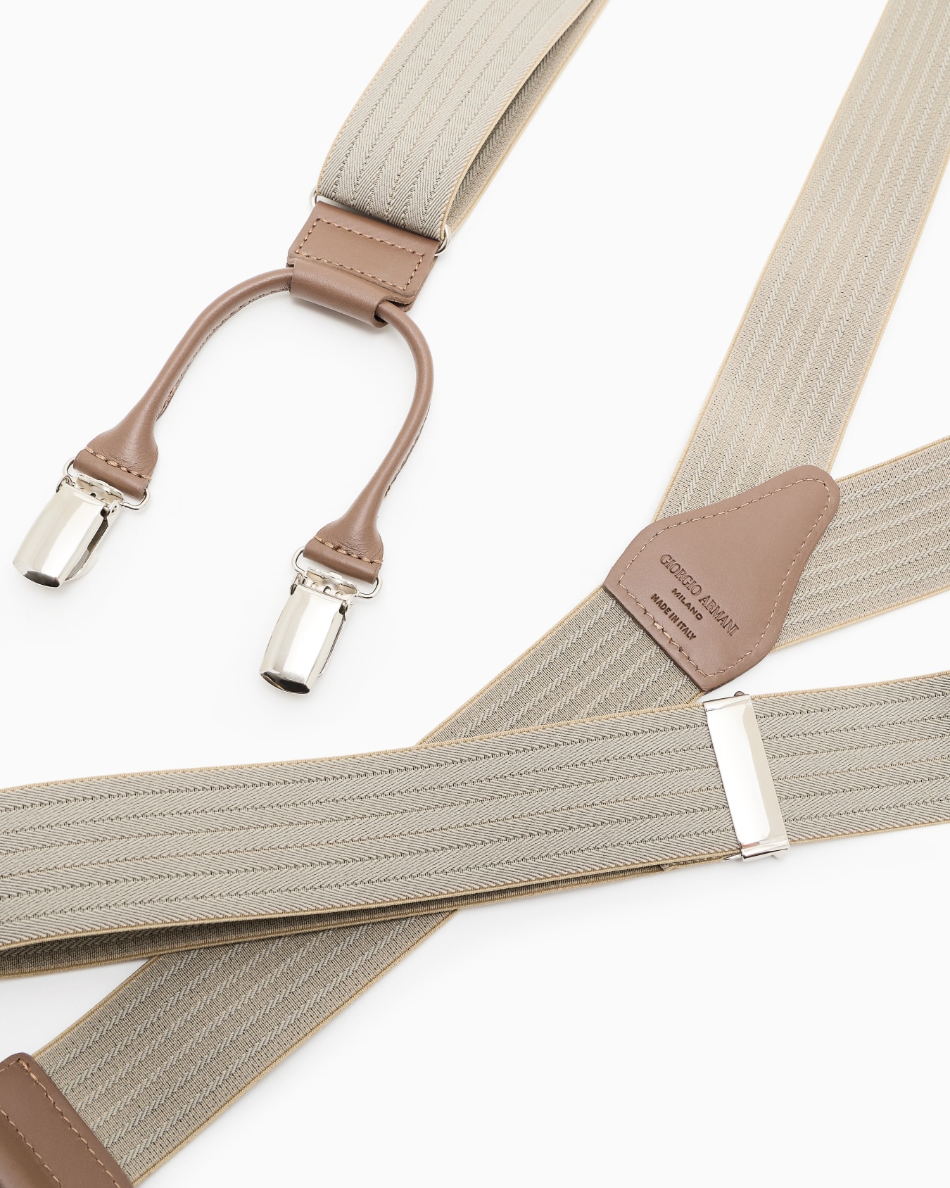 Webbing and leather braces Slide 1