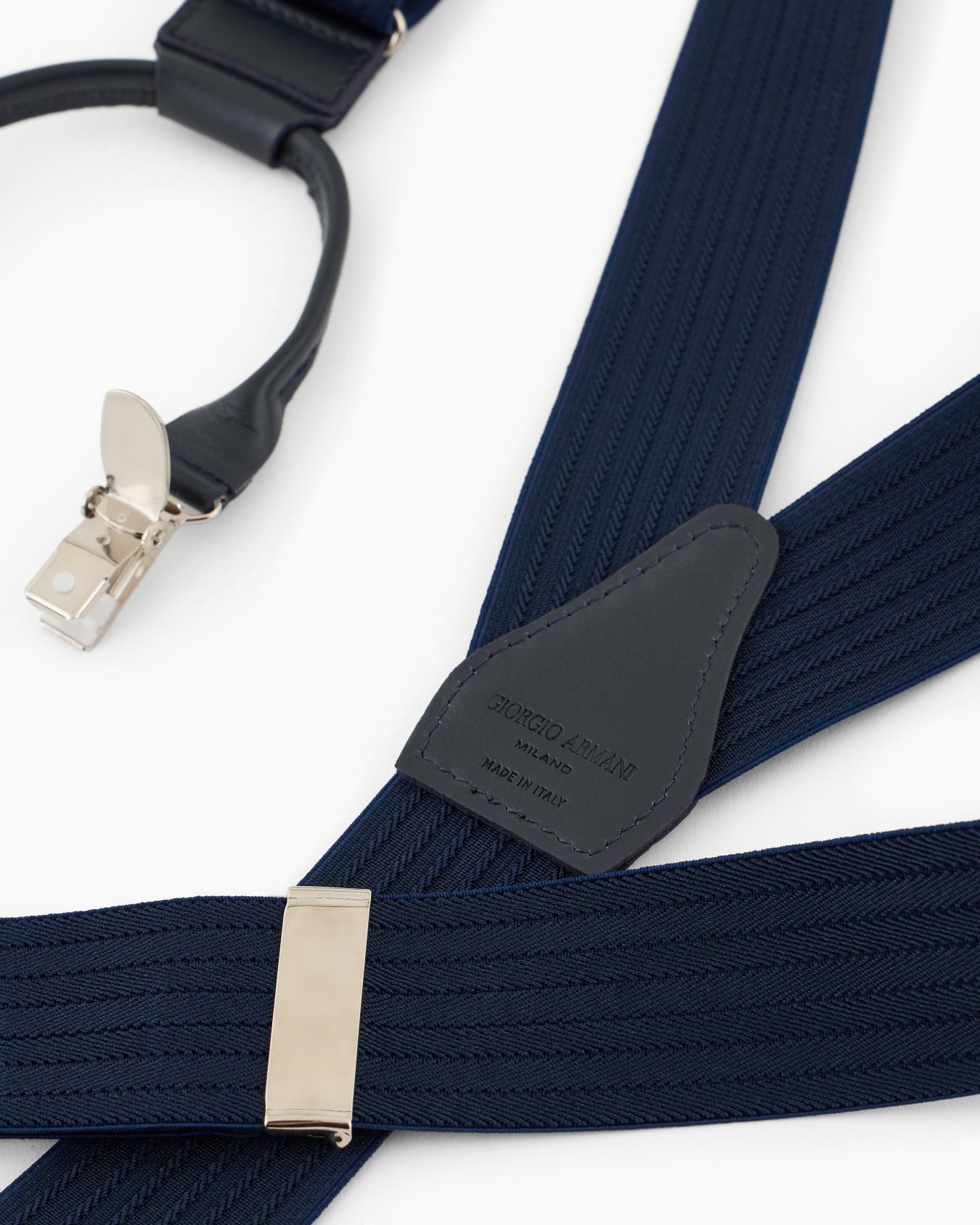 Webbing and leather braces Slide 1