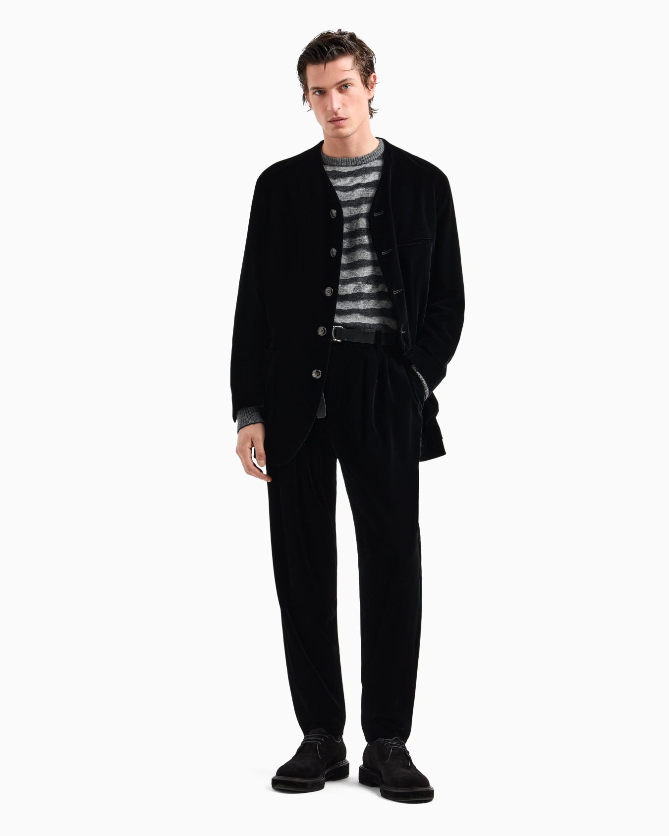 Cashmere, viscose and silk-blend jacquard crew-neck jumper Slide 4