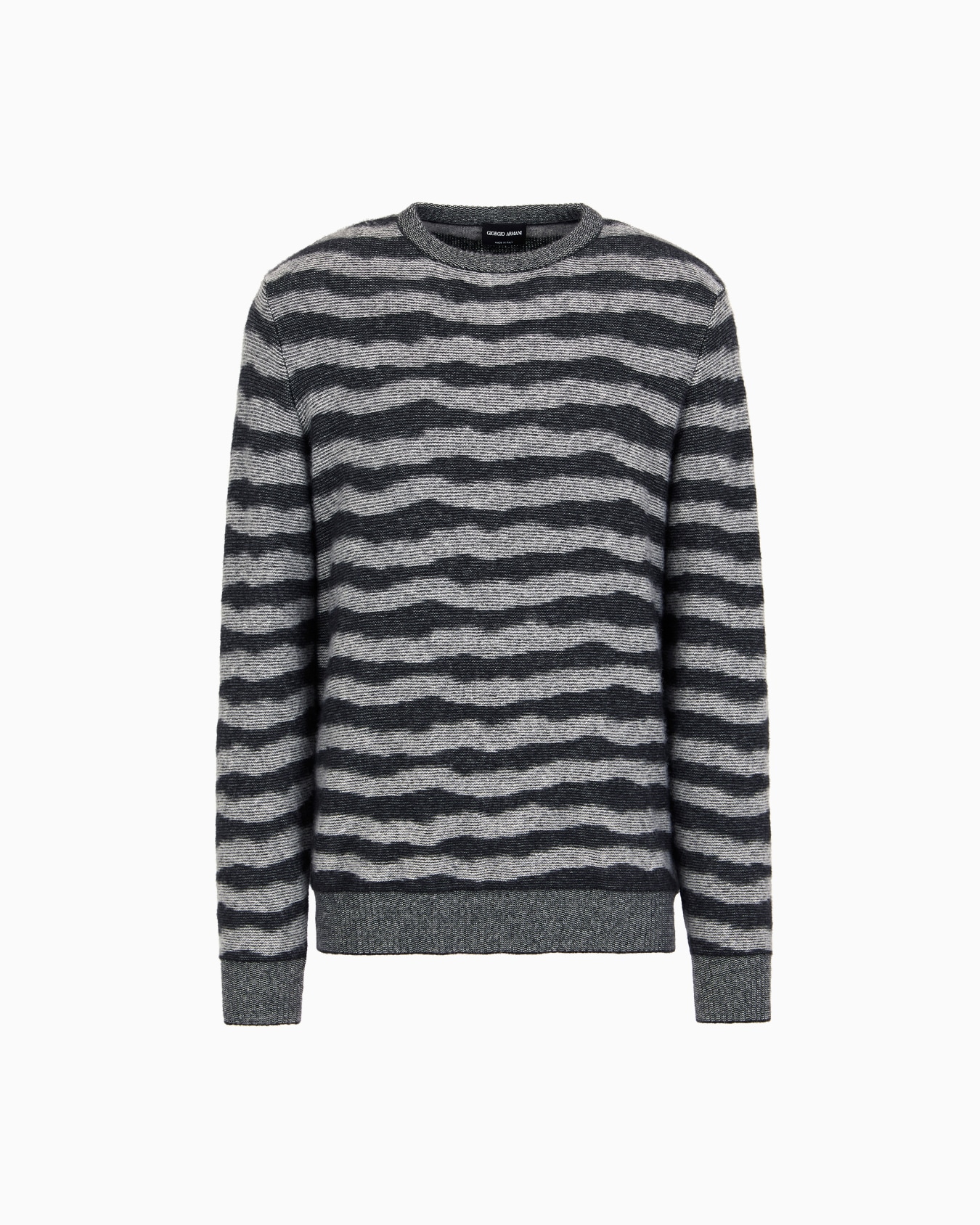 Cashmere, viscose and silk-blend jacquard crew-neck jumper Slide 0