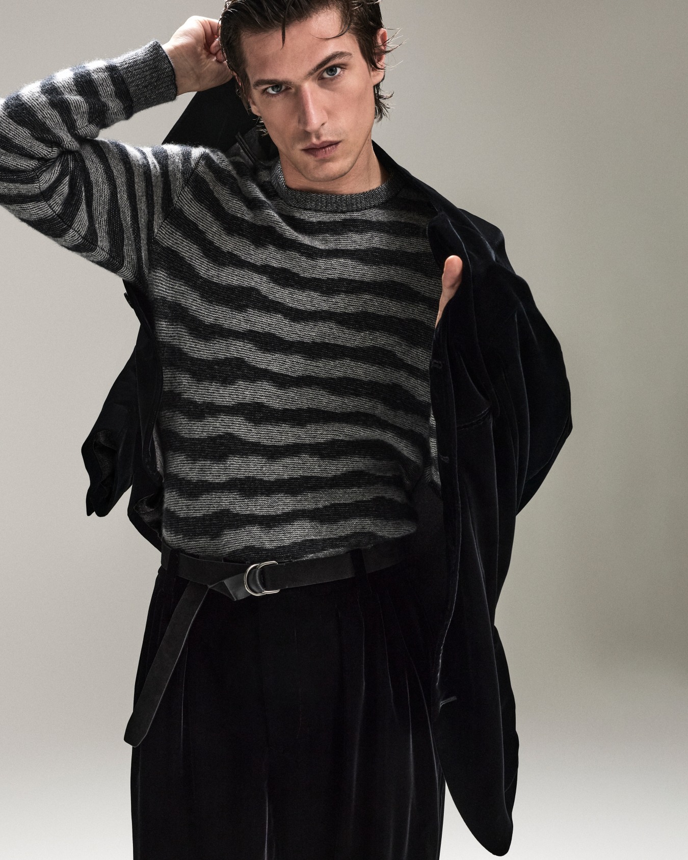 Cashmere, viscose and silk-blend jacquard crew-neck jumper Slide 6