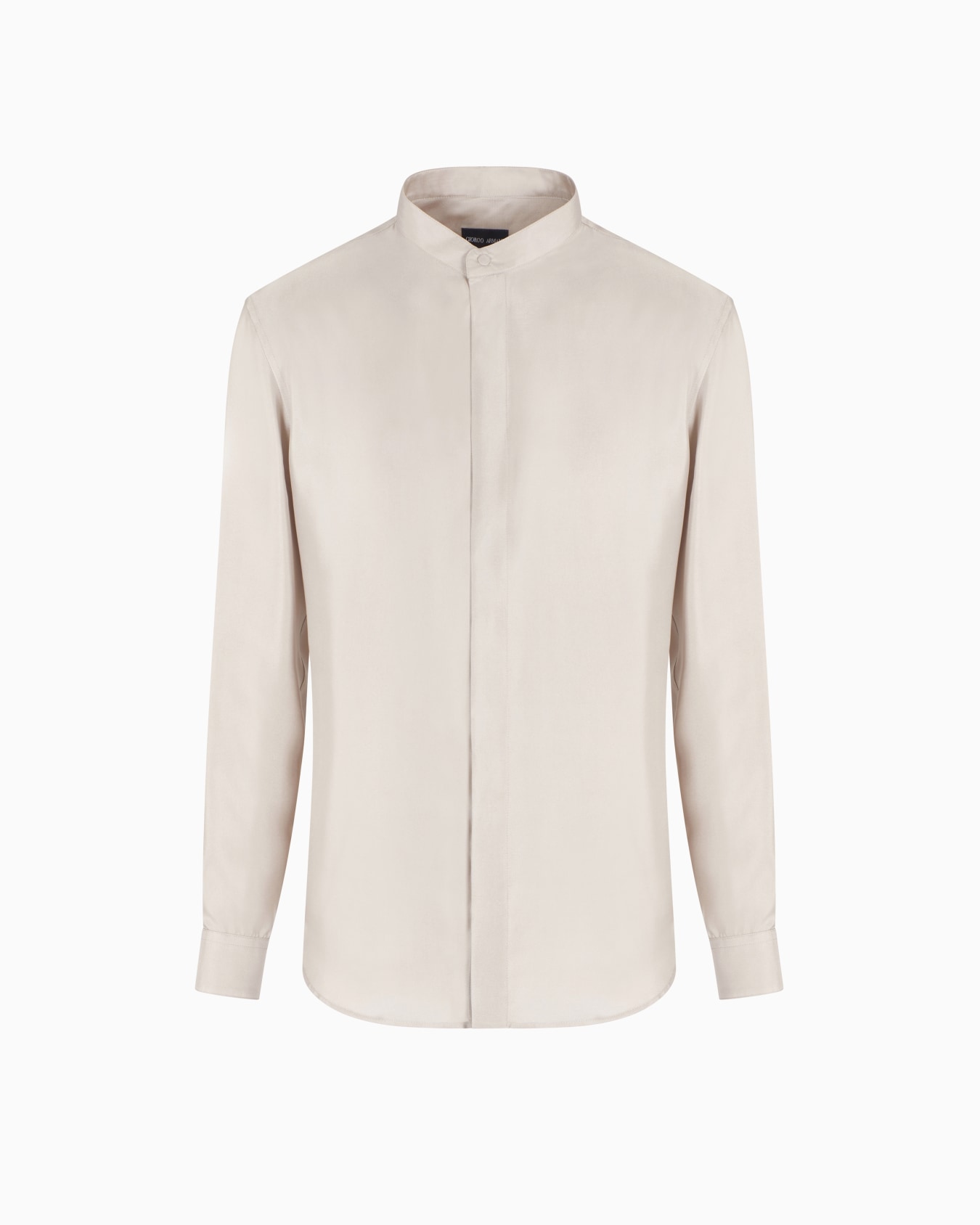 Slim-fit, silk-twill shirt Diapositiva 0