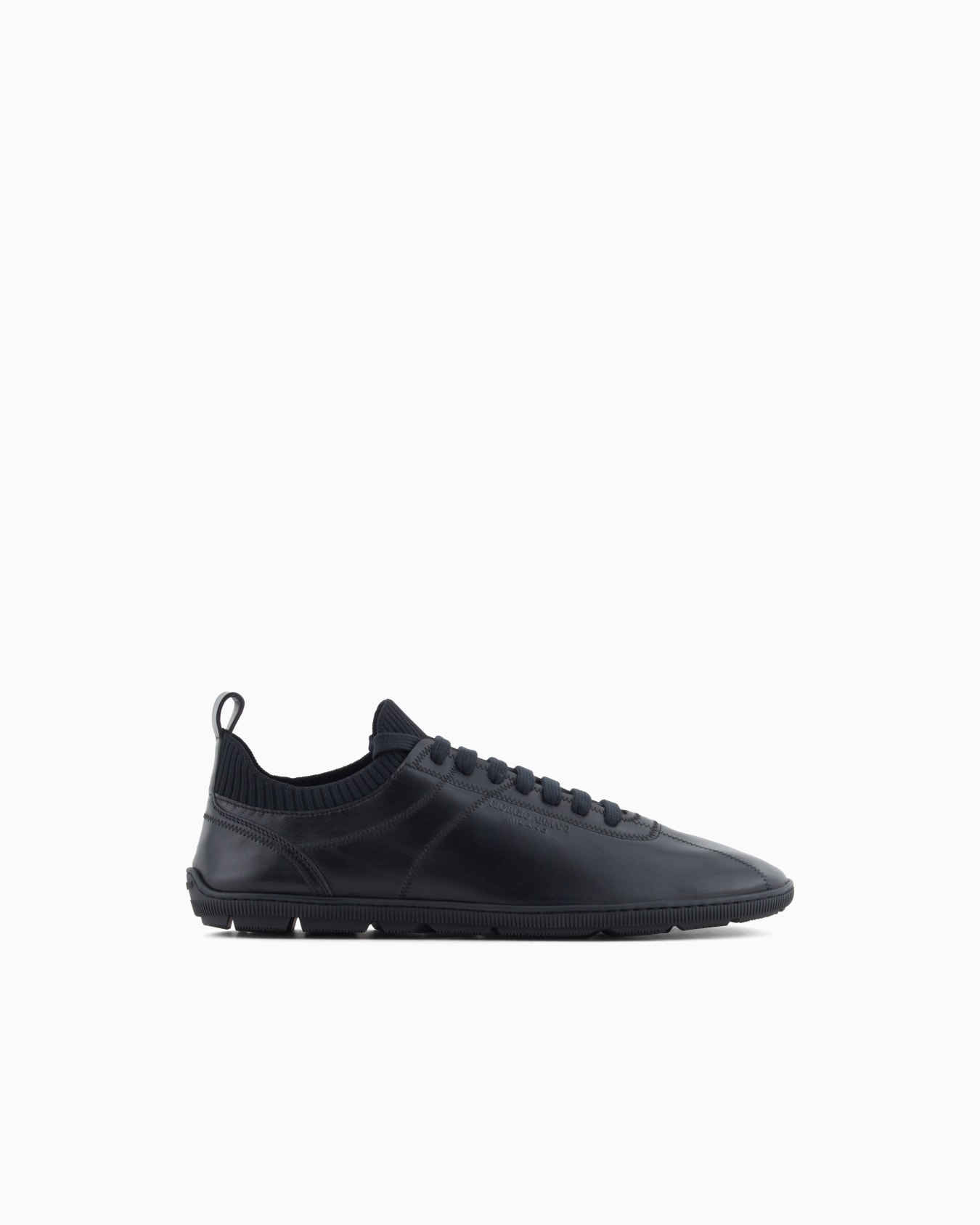 Sneaker aus Lammleder und Strick Folie 0